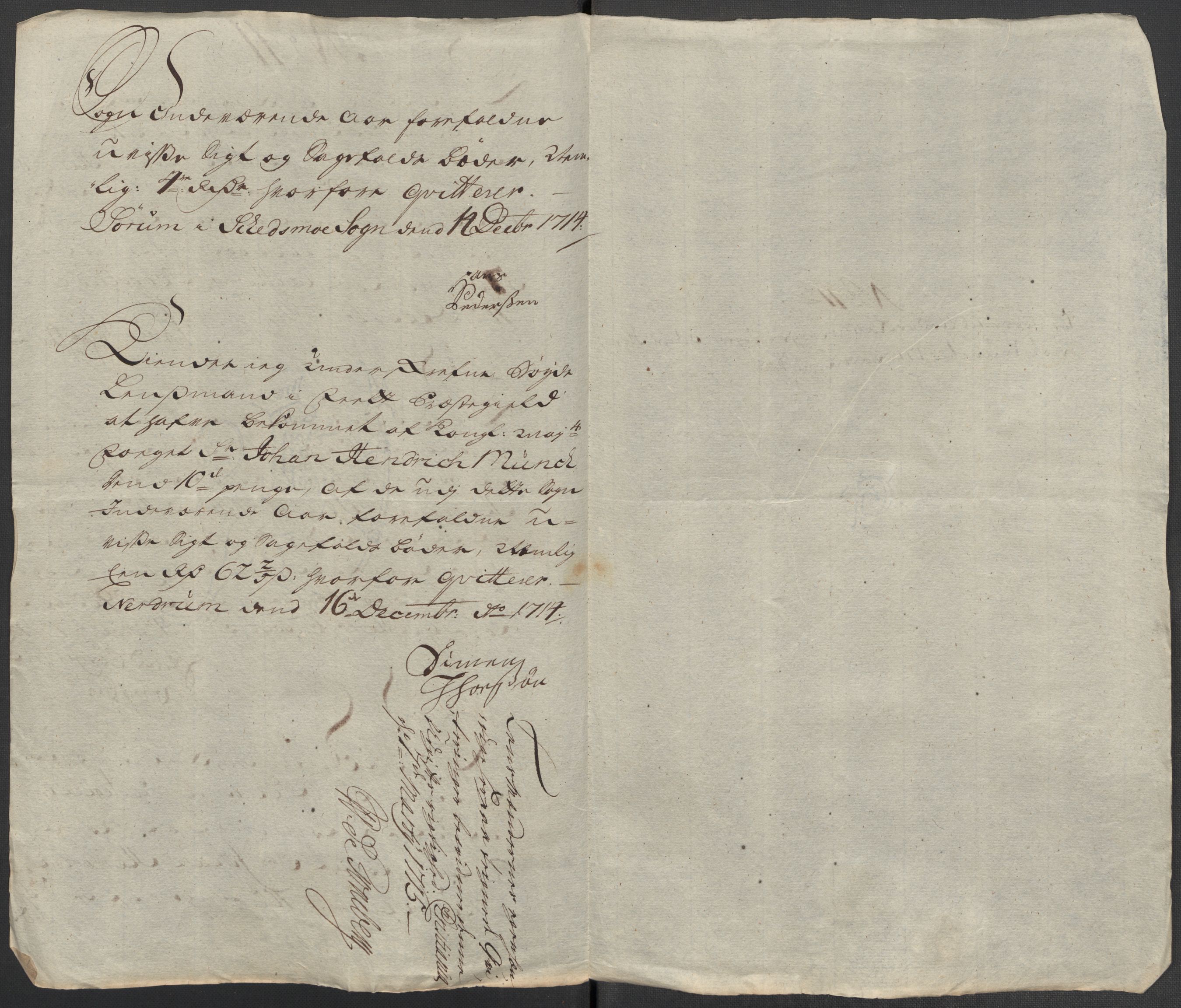 Rentekammeret inntil 1814, Reviderte regnskaper, Fogderegnskap, AV/RA-EA-4092/R11/L0596: Fogderegnskap Nedre Romerike, 1714, p. 199