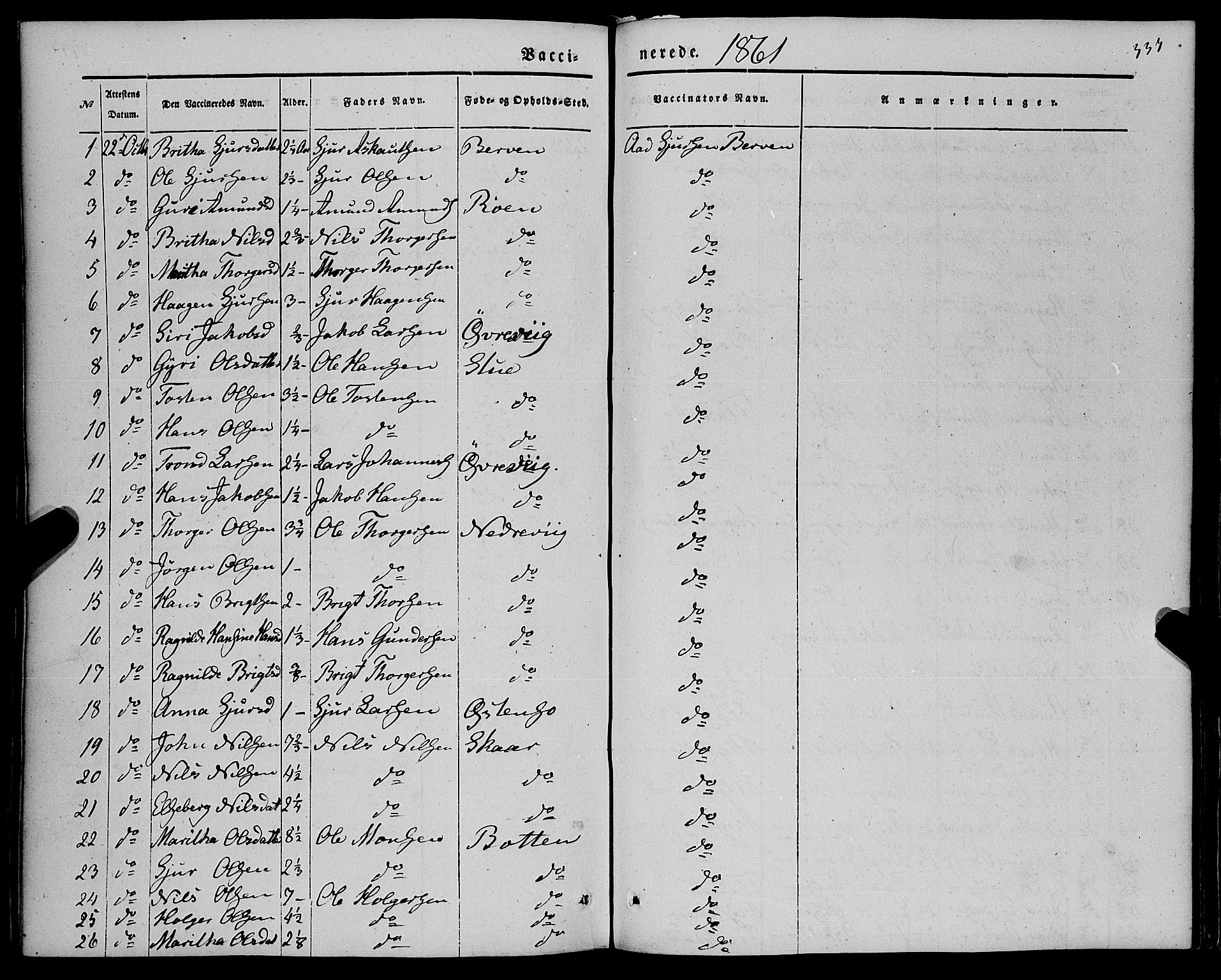 Kvam sokneprestembete, AV/SAB-A-76201/H/Haa: Parish register (official) no. A 8, 1844-1863, p. 337