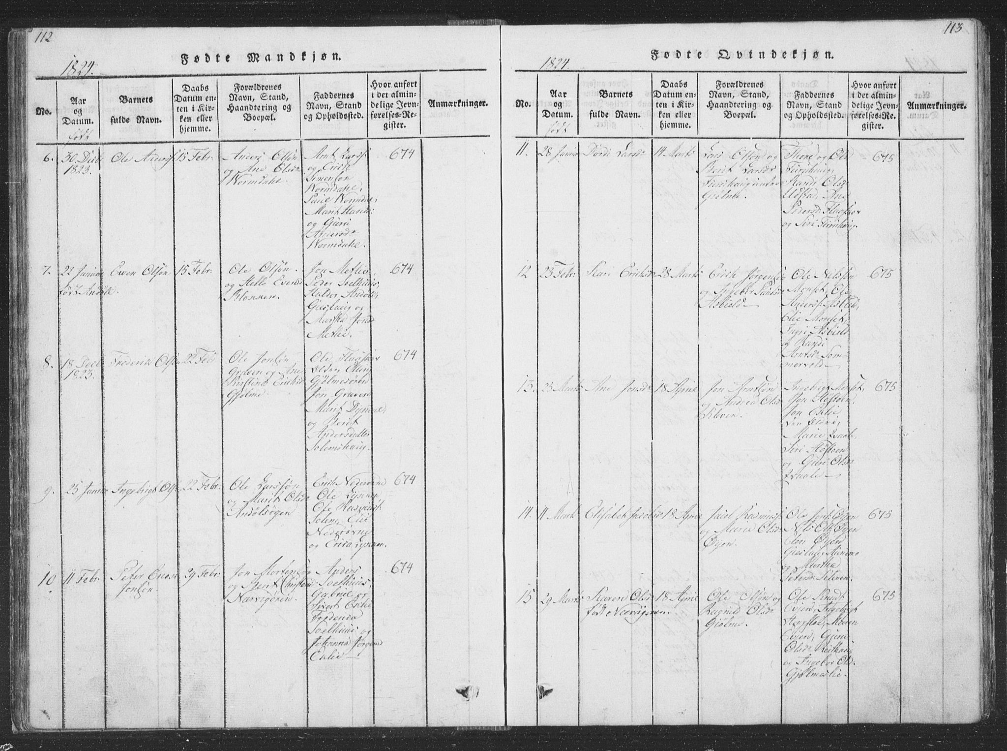 Ministerialprotokoller, klokkerbøker og fødselsregistre - Sør-Trøndelag, AV/SAT-A-1456/668/L0816: Parish register (copy) no. 668C05, 1816-1893, p. 112-113