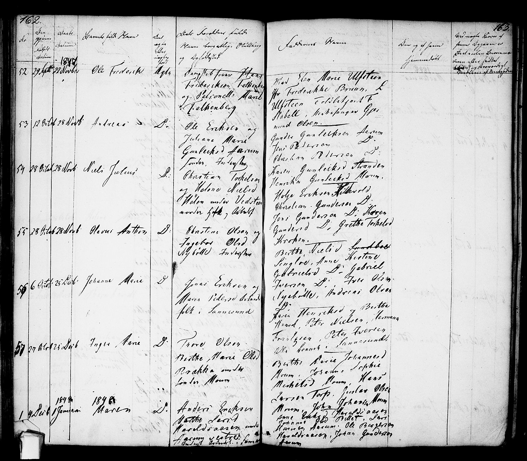 Borge prestekontor Kirkebøker, AV/SAO-A-10903/F/Fa/L0004: Parish register (official) no. I 4, 1836-1848, p. 162-163