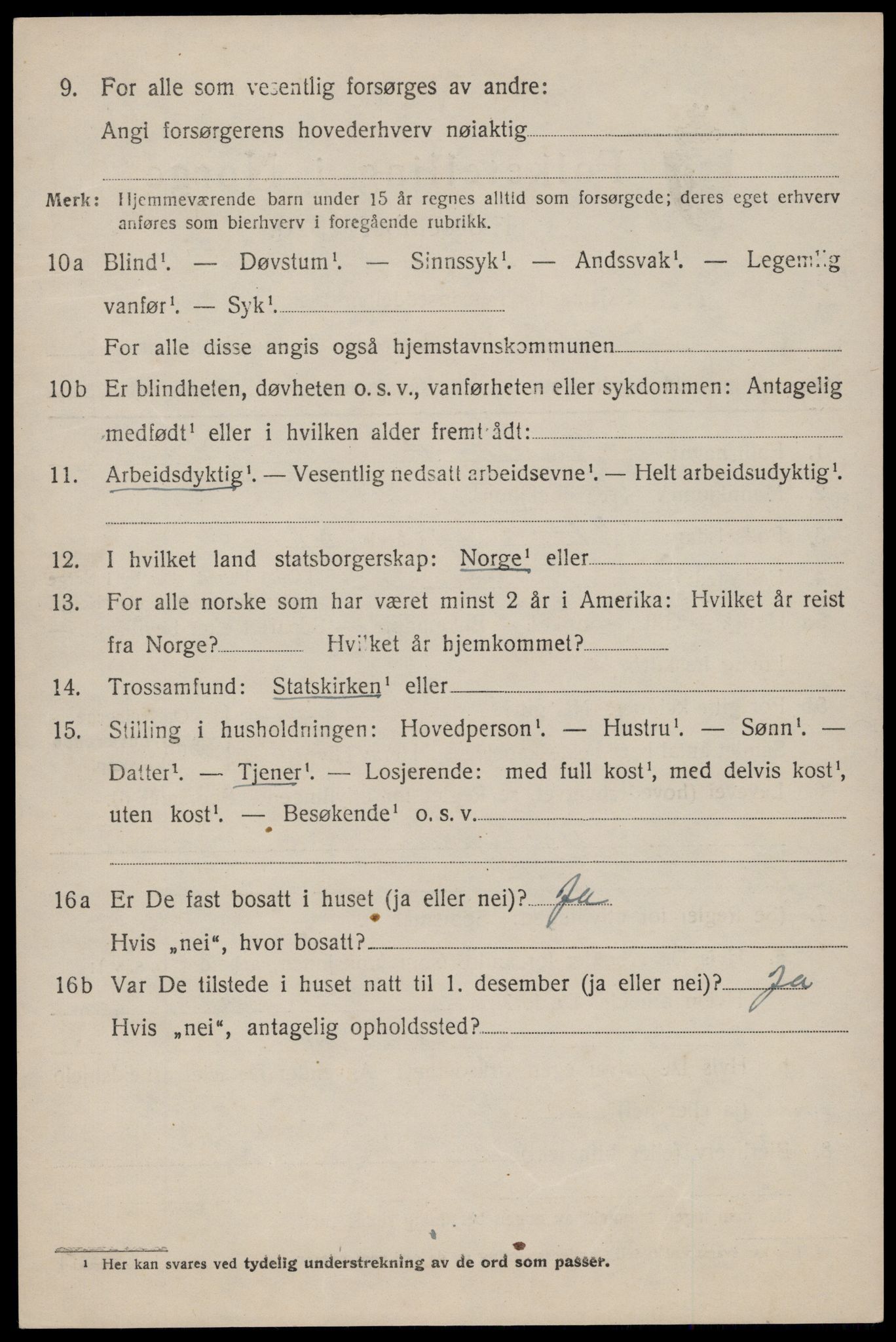 SAST, 1920 census for Hetland, 1920, p. 8486