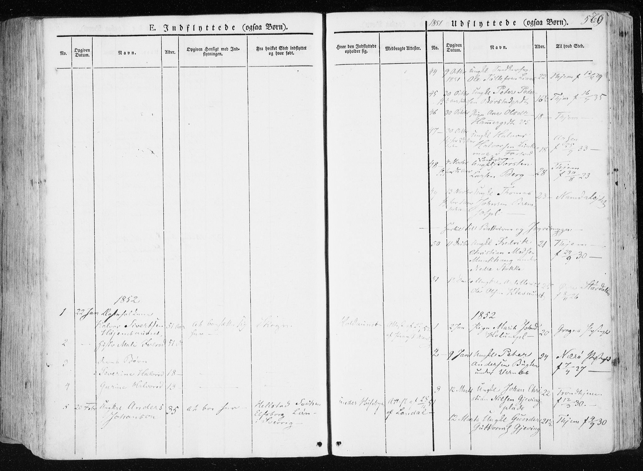 Ministerialprotokoller, klokkerbøker og fødselsregistre - Nord-Trøndelag, AV/SAT-A-1458/709/L0074: Parish register (official) no. 709A14, 1845-1858, p. 560