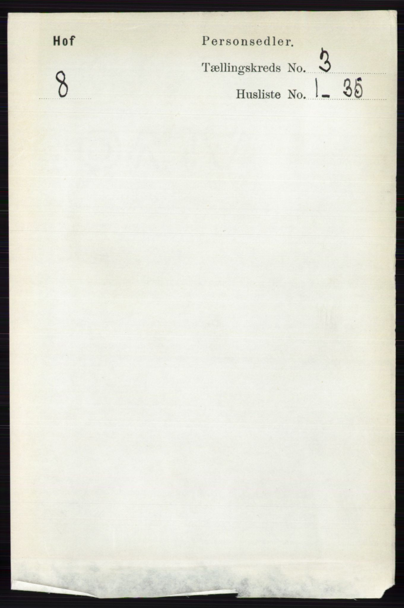 RA, 1891 census for 0424 Hof, 1891, p. 845