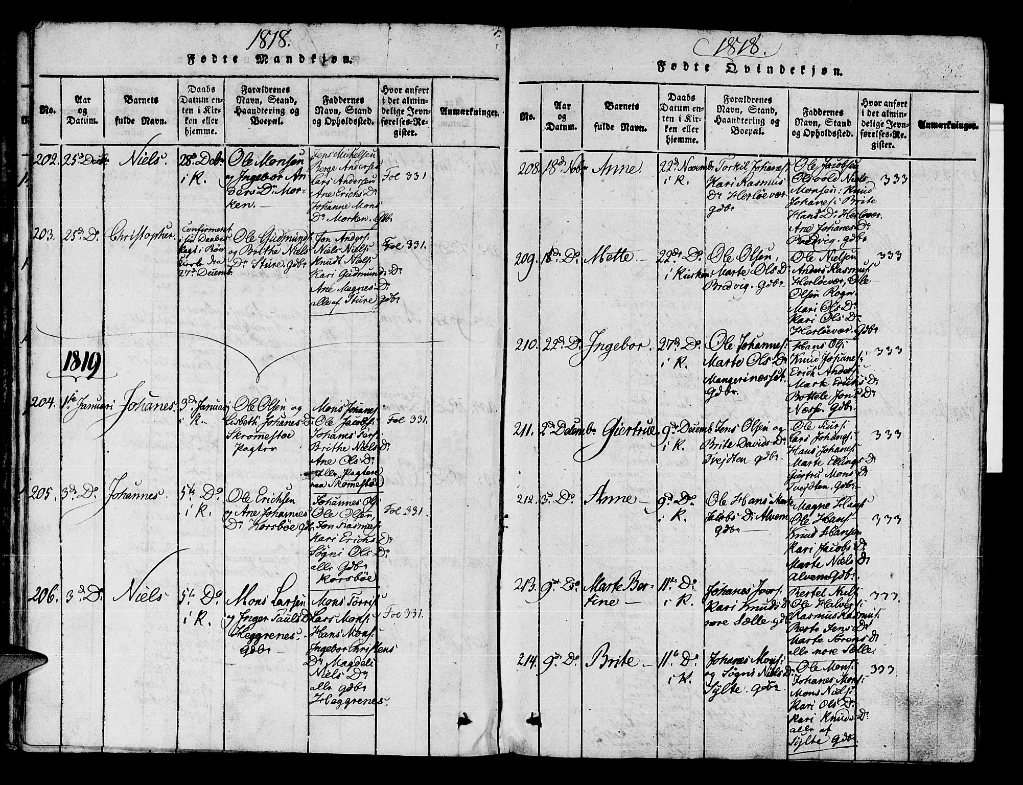 Manger sokneprestembete, AV/SAB-A-76801/H/Haa: Parish register (official) no. A 3, 1816-1824, p. 32