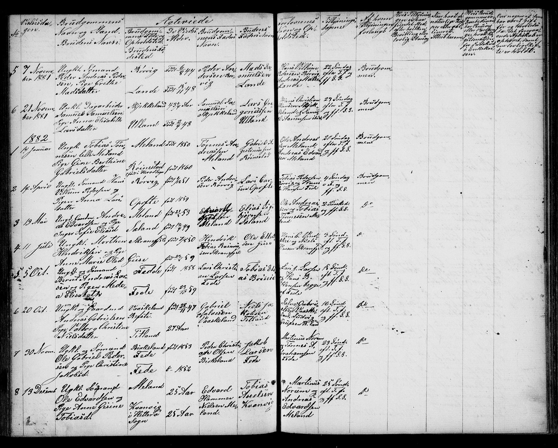 Kvinesdal sokneprestkontor, SAK/1111-0026/F/Fb/Fba/L0003: Parish register (copy) no. B 3, 1858-1893, p. 187