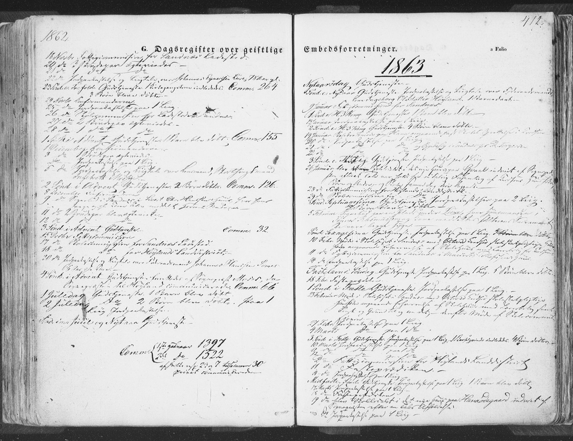 Høyland sokneprestkontor, SAST/A-101799/001/30BA/L0009: Parish register (official) no. A 9.2, 1857-1877, p. 412