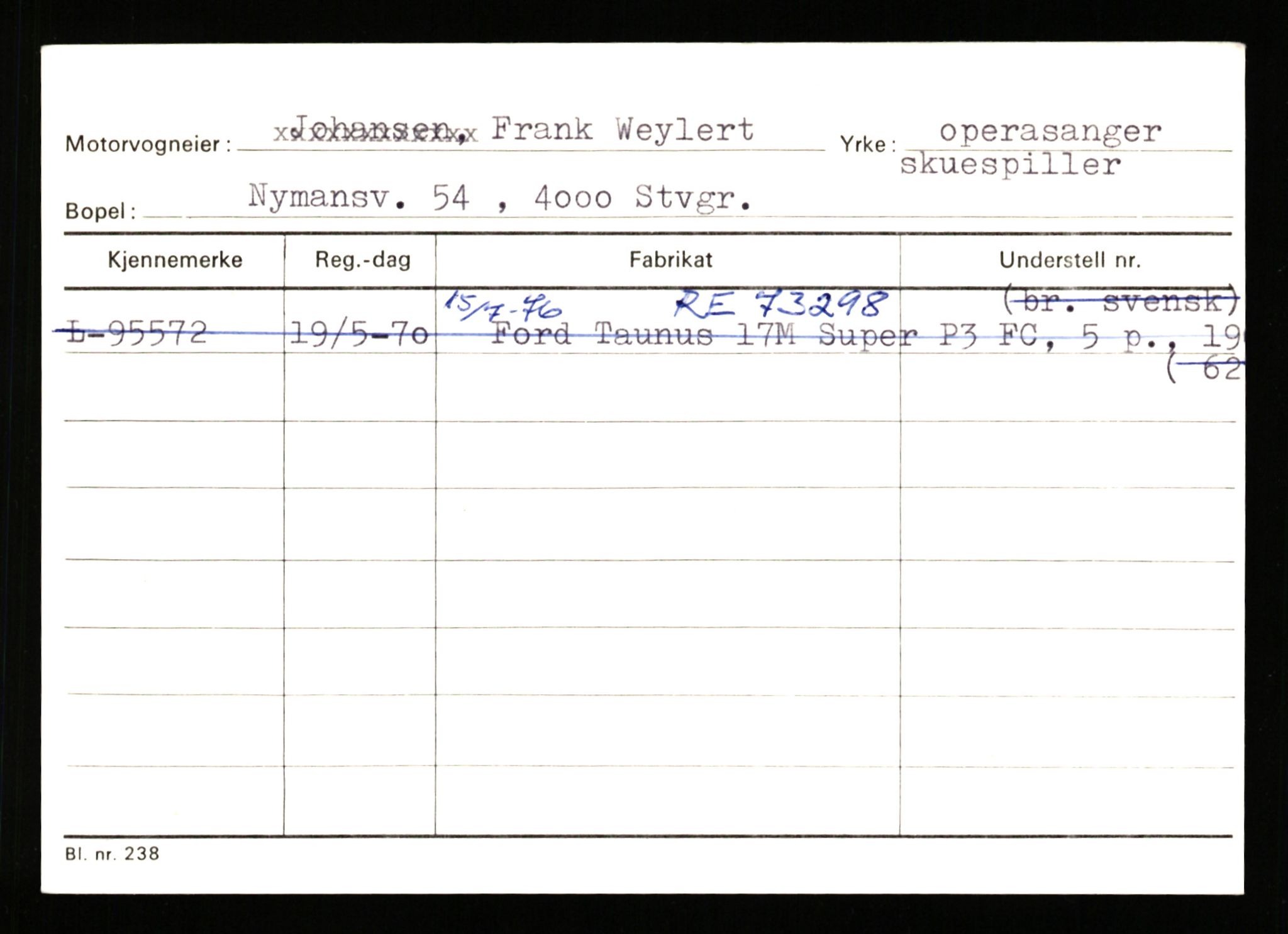 Stavanger trafikkstasjon, SAST/A-101942/0/H/L0042: Vaulen - Vistnes, 1930-1971, p. 1307