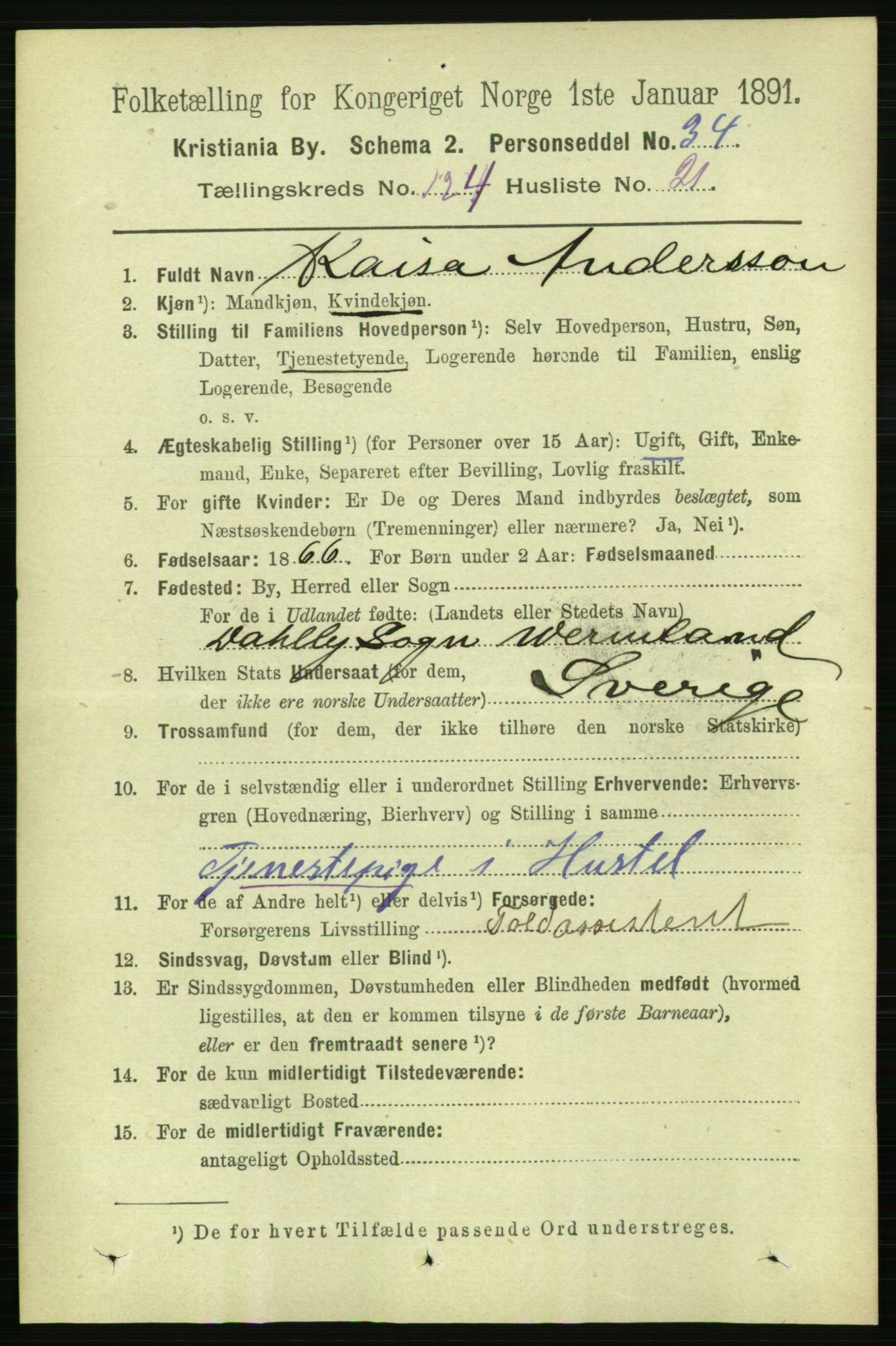 RA, 1891 census for 0301 Kristiania, 1891, p. 65923