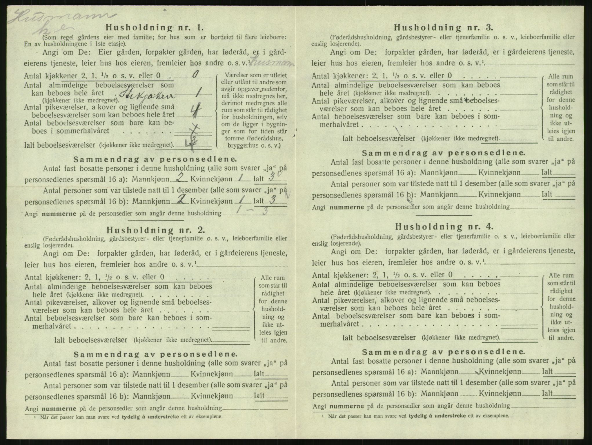 SAT, 1920 census for Stangvik, 1920, p. 451