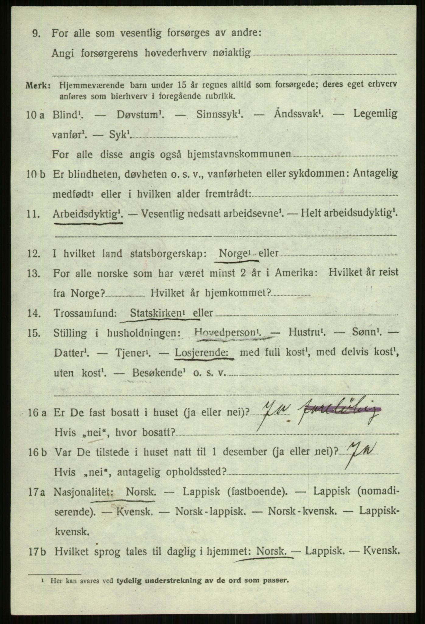 SATØ, 1920 census for Skjervøy, 1920, p. 2876