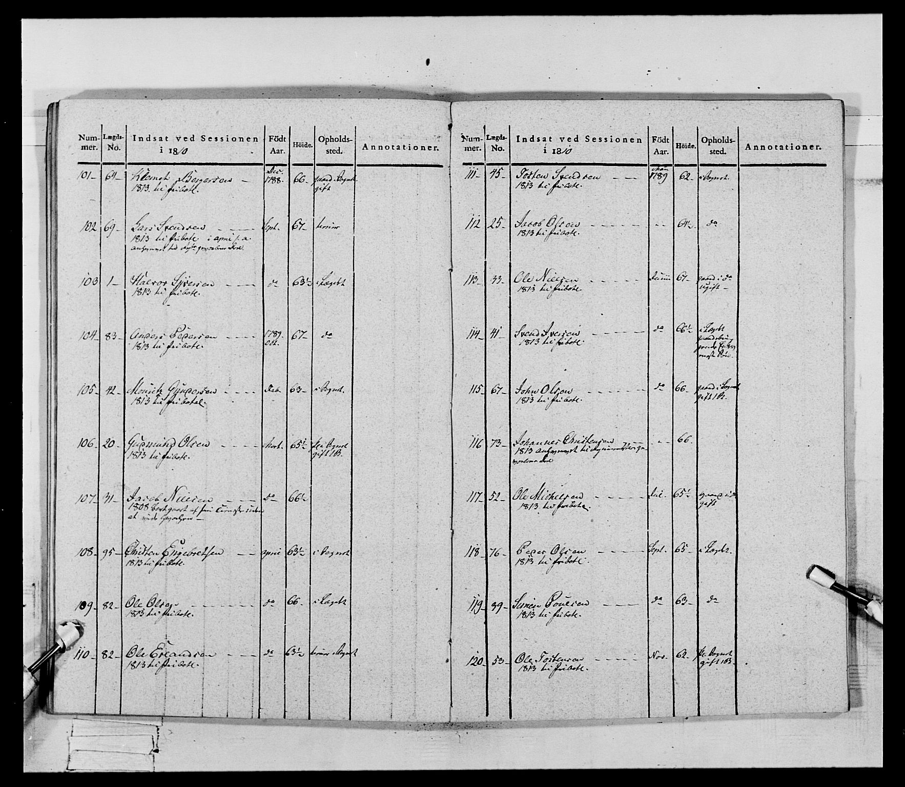 Generalitets- og kommissariatskollegiet, Det kongelige norske kommissariatskollegium, AV/RA-EA-5420/E/Eh/L0069: Opplandske gevorbne infanteriregiment, 1810-1818, p. 555