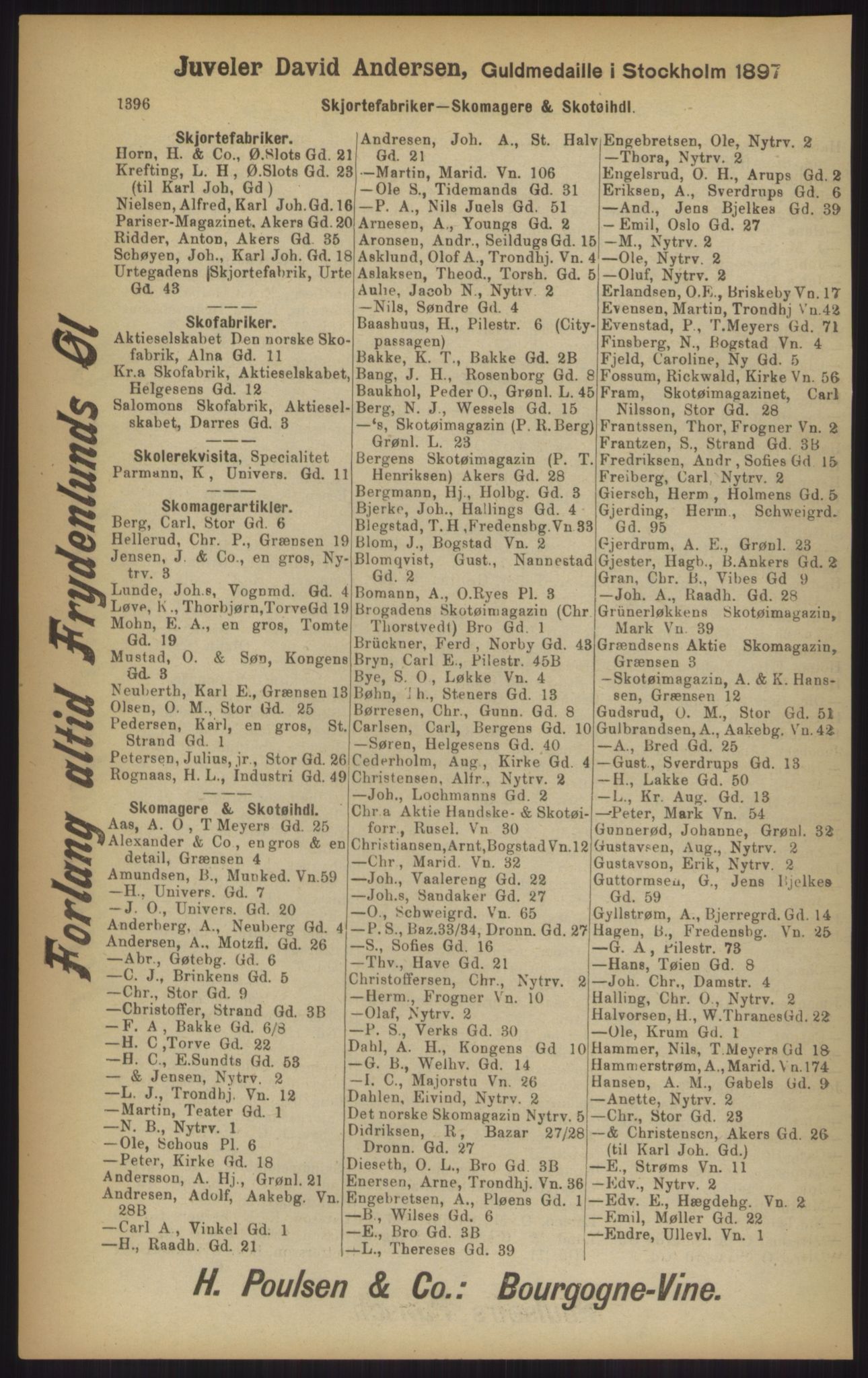 Kristiania/Oslo adressebok, PUBL/-, 1902, p. 1396