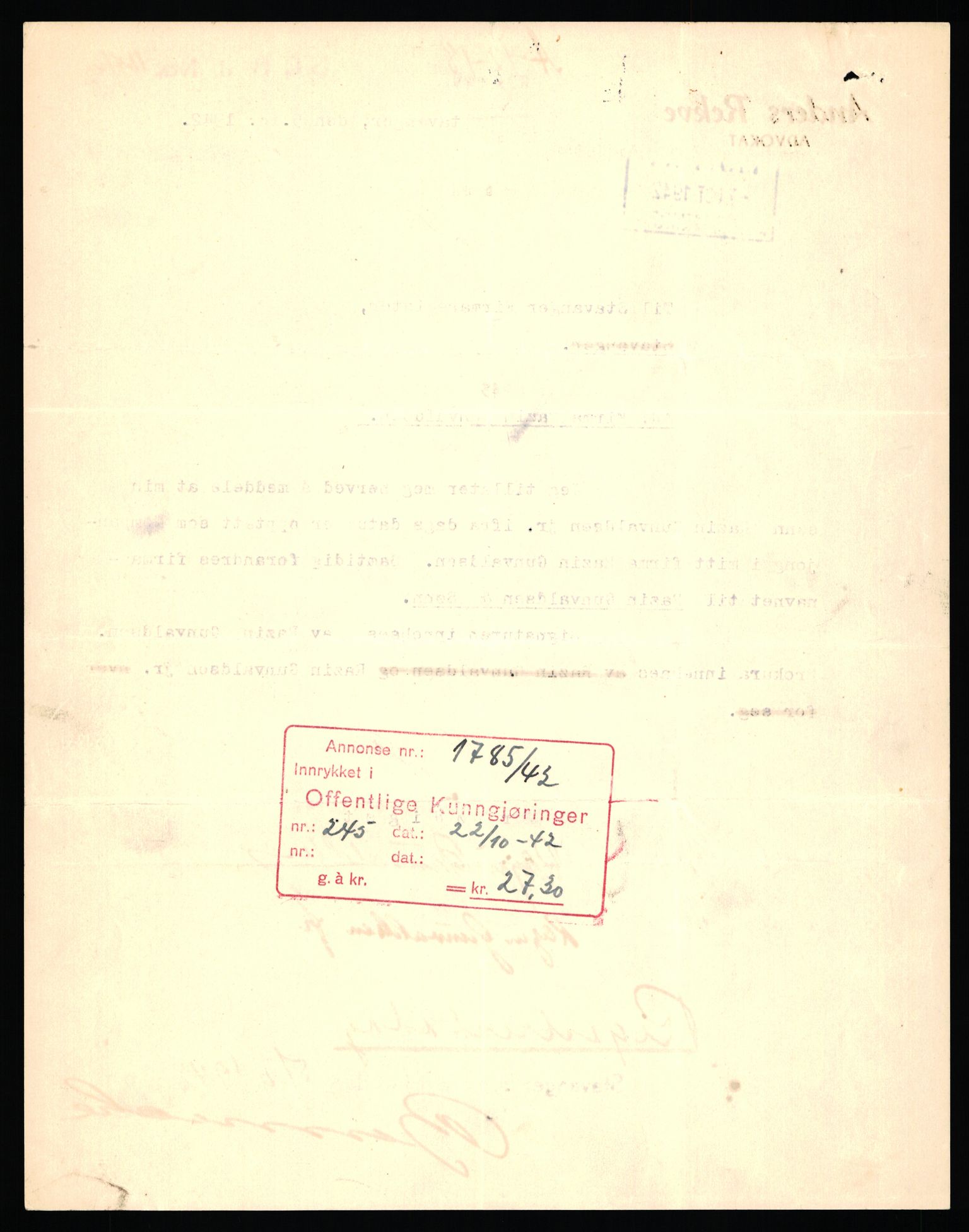 Stavanger byfogd, AV/SAST-A-101408/002/J/Jd/Jde/L0003: Registreringsmeldinger og bilag. Enkeltmannsforetak, 751-1000, 1928-1976, p. 71