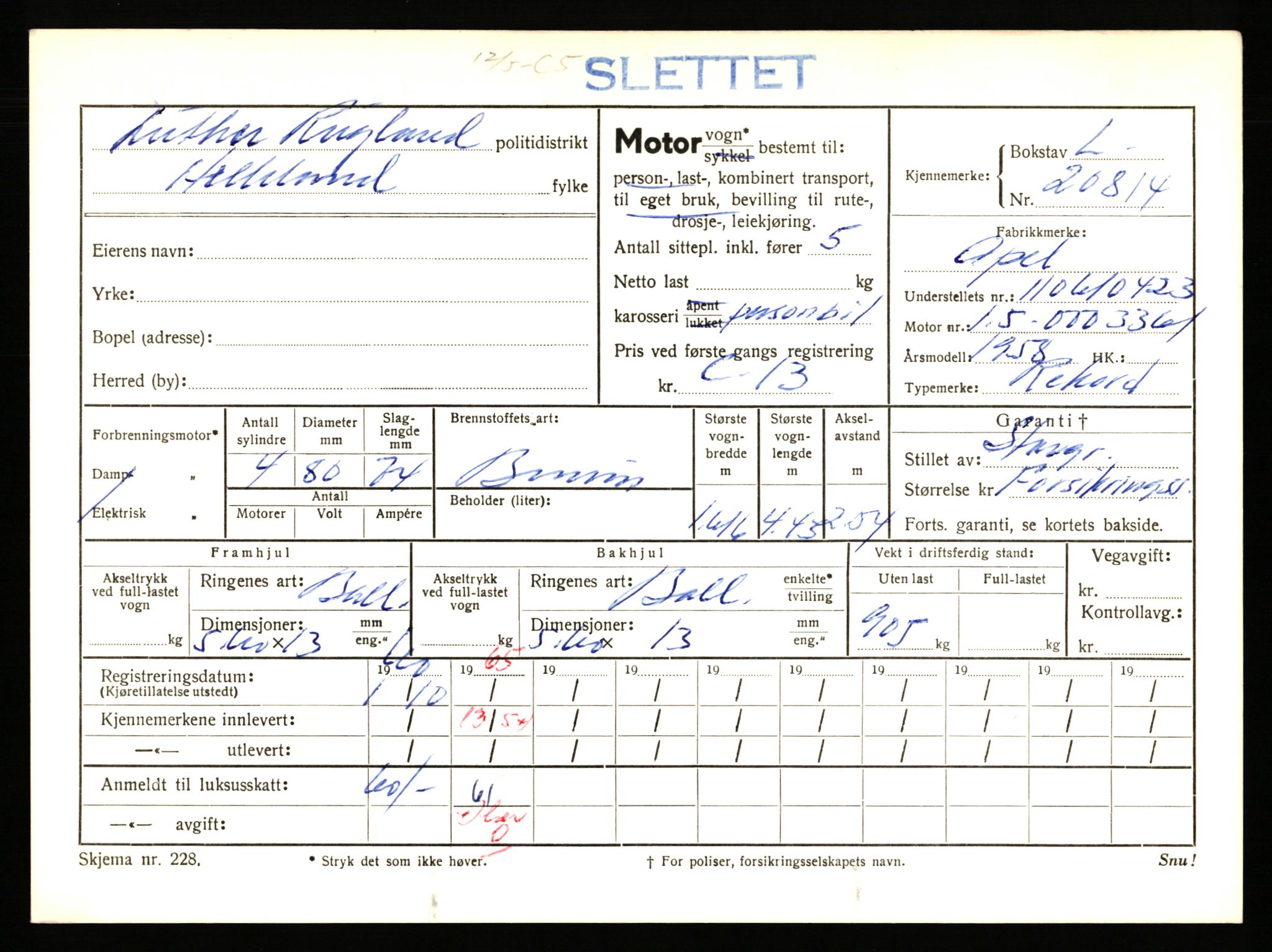 Stavanger trafikkstasjon, AV/SAST-A-101942/0/F/L0037: L-20500 - L-21499, 1930-1971, p. 1099