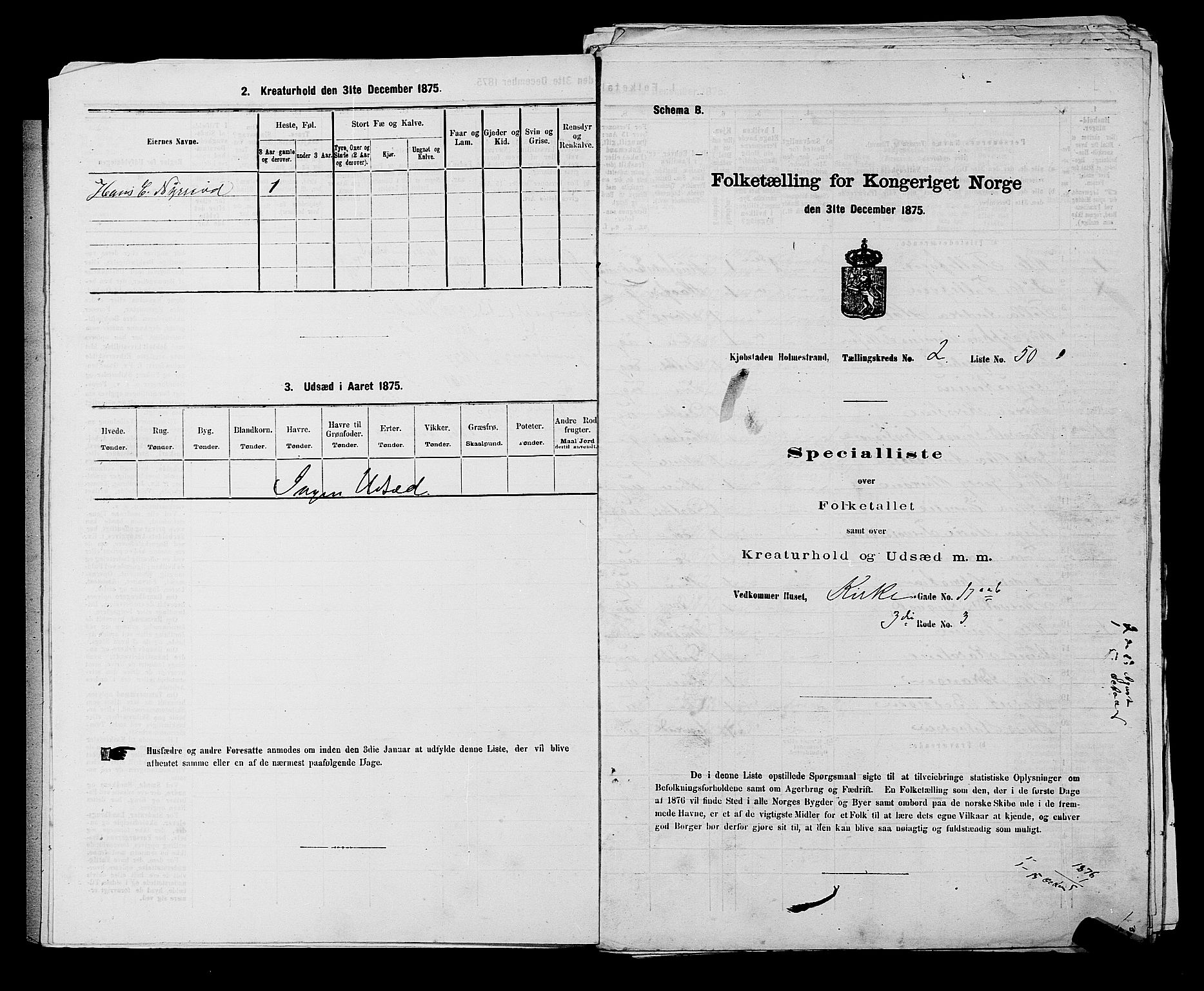 SAKO, 1875 census for 0702P Holmestrand, 1875, p. 120