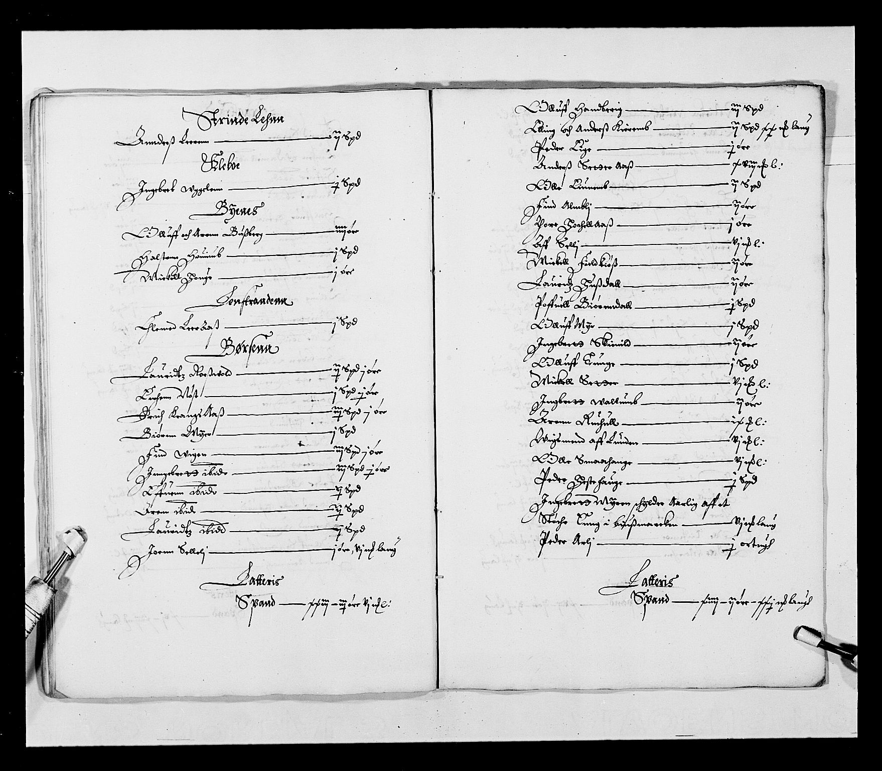 Stattholderembetet 1572-1771, AV/RA-EA-2870/Ek/L0027/0002: Jordebøker 1633-1658: / Tre jordebøker fra Trondheim len, 1644-1645, p. 25