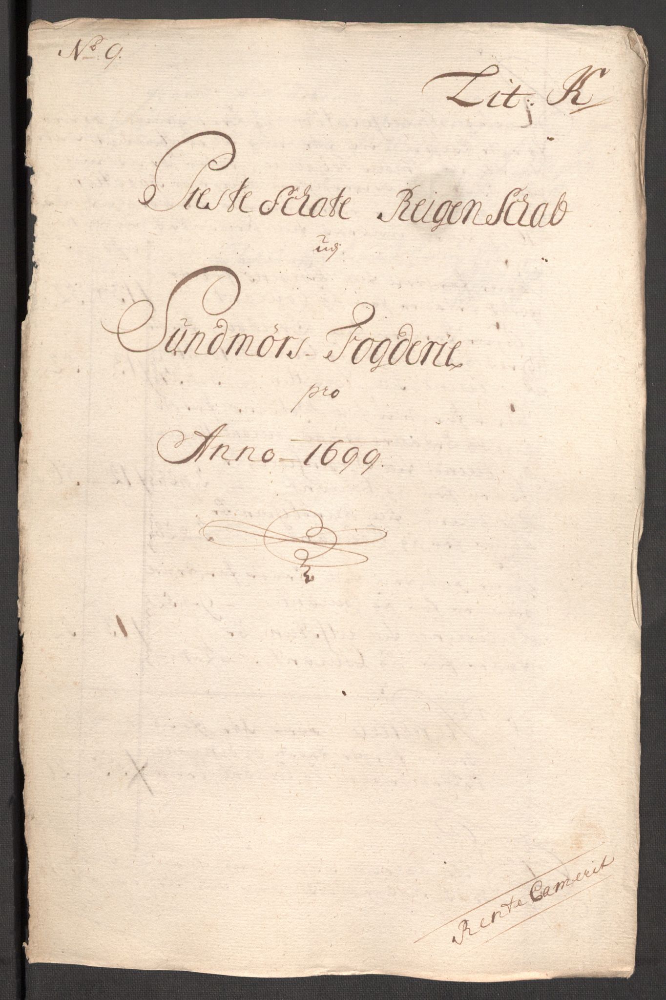 Rentekammeret inntil 1814, Reviderte regnskaper, Fogderegnskap, AV/RA-EA-4092/R54/L3557: Fogderegnskap Sunnmøre, 1699, p. 237