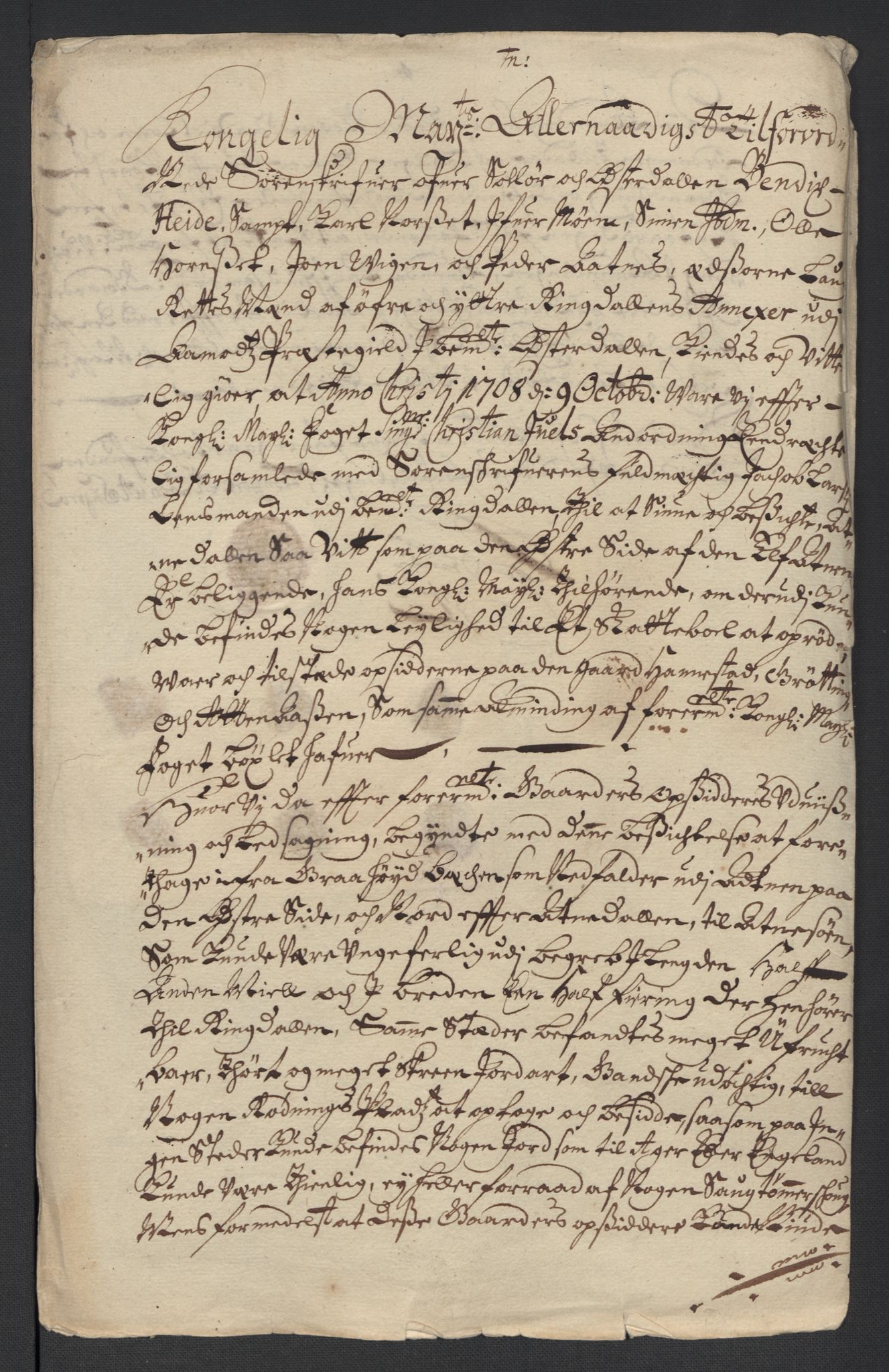 Rentekammeret inntil 1814, Reviderte regnskaper, Fogderegnskap, AV/RA-EA-4092/R13/L0846: Fogderegnskap Solør, Odal og Østerdal, 1709, p. 209