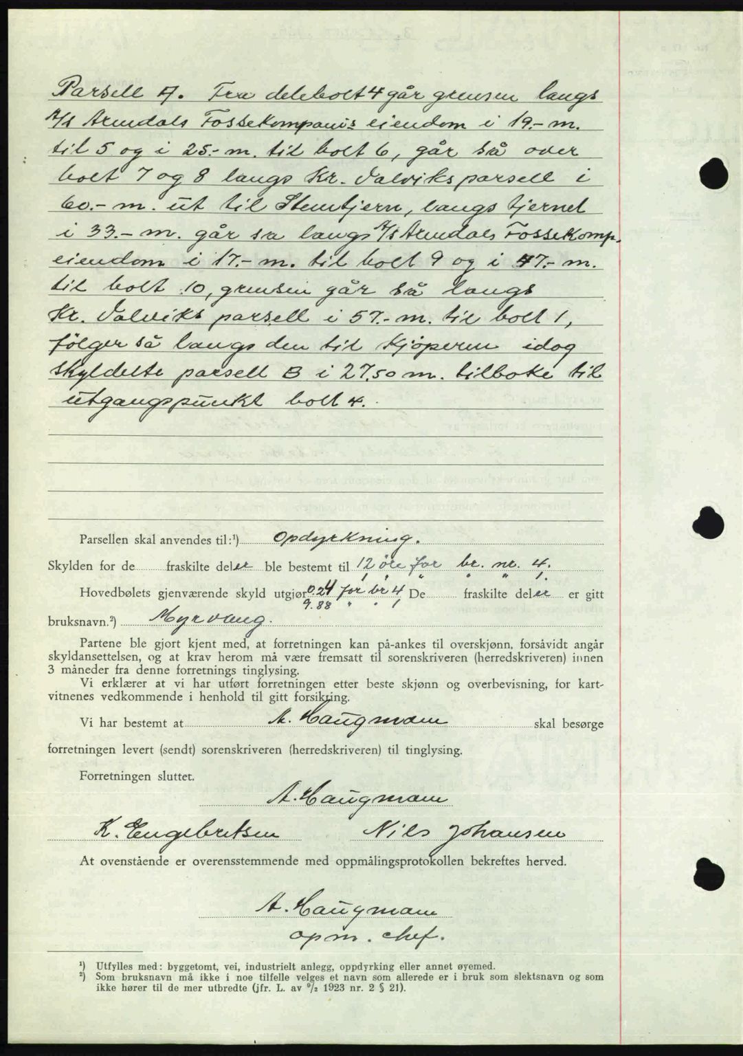 Nedenes sorenskriveri, AV/SAK-1221-0006/G/Gb/Gba/L0056: Mortgage book no. A8, 1946-1947, Diary no: : 1231/1946