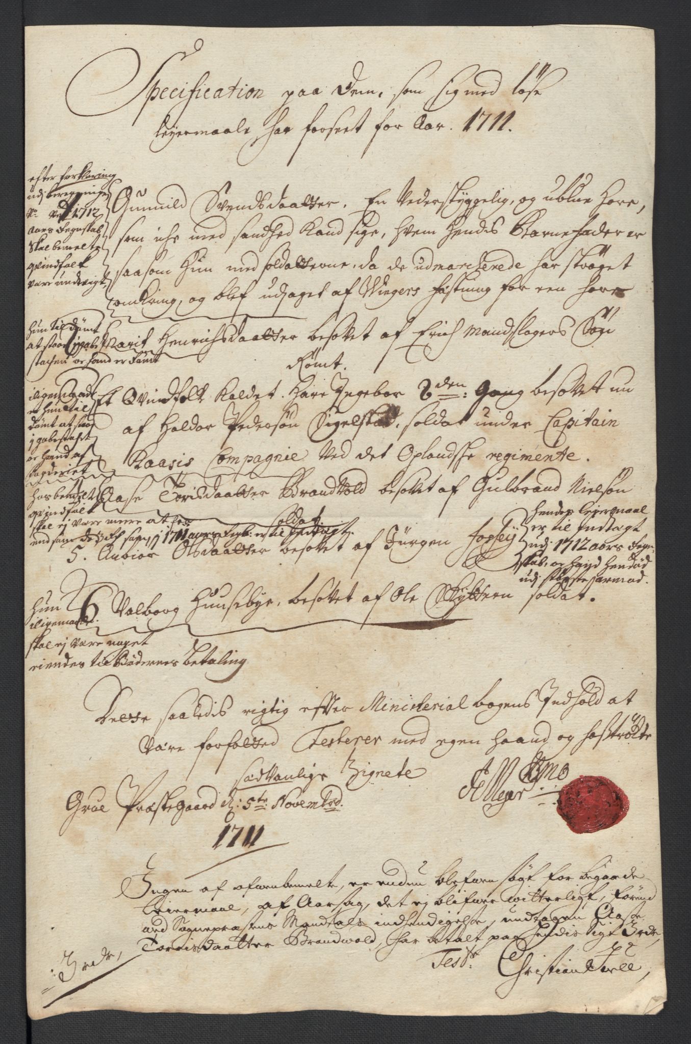 Rentekammeret inntil 1814, Reviderte regnskaper, Fogderegnskap, AV/RA-EA-4092/R13/L0848: Fogderegnskap Solør, Odal og Østerdal, 1711, p. 54