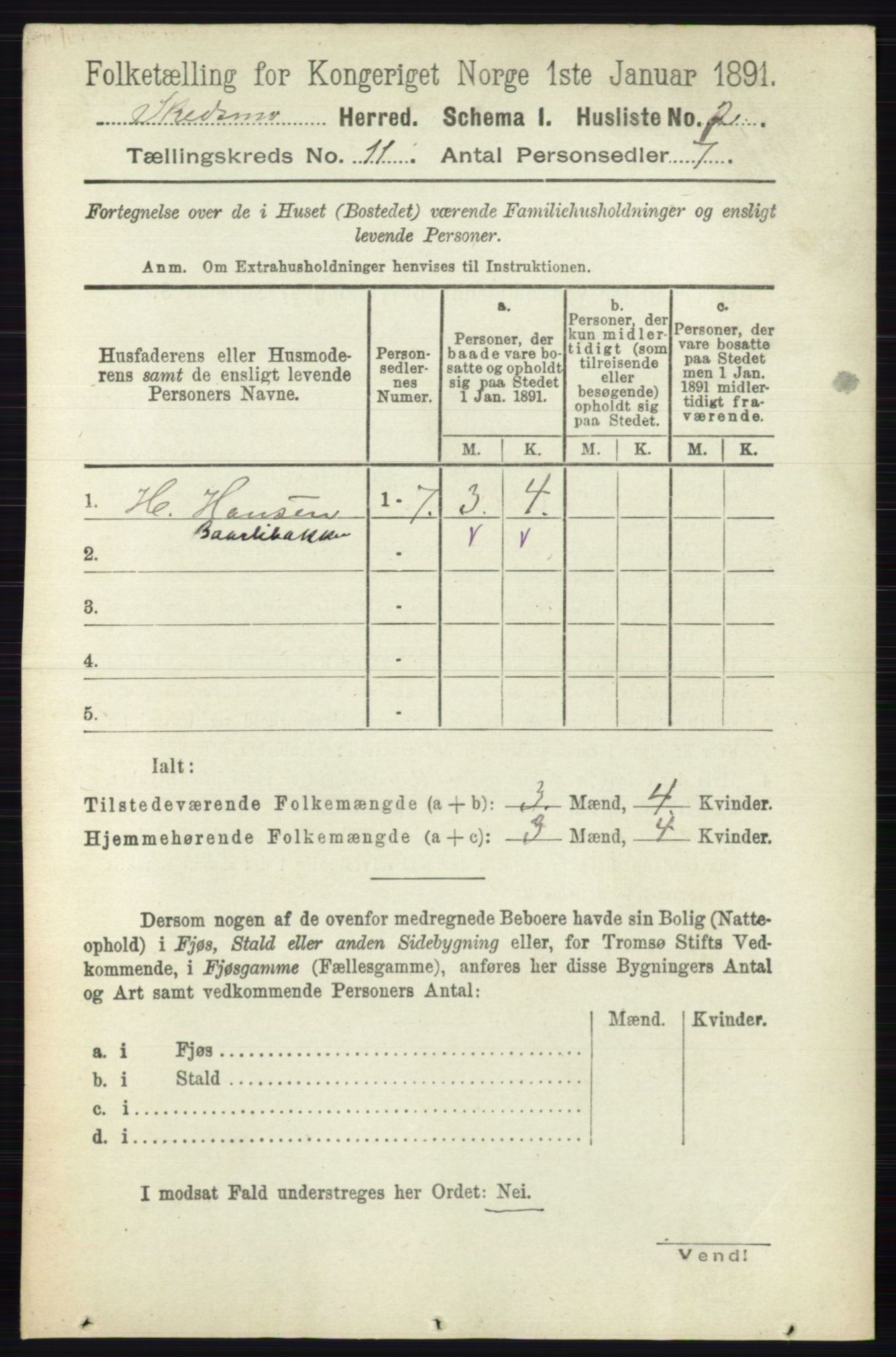 RA, 1891 census for 0231 Skedsmo, 1891, p. 6120