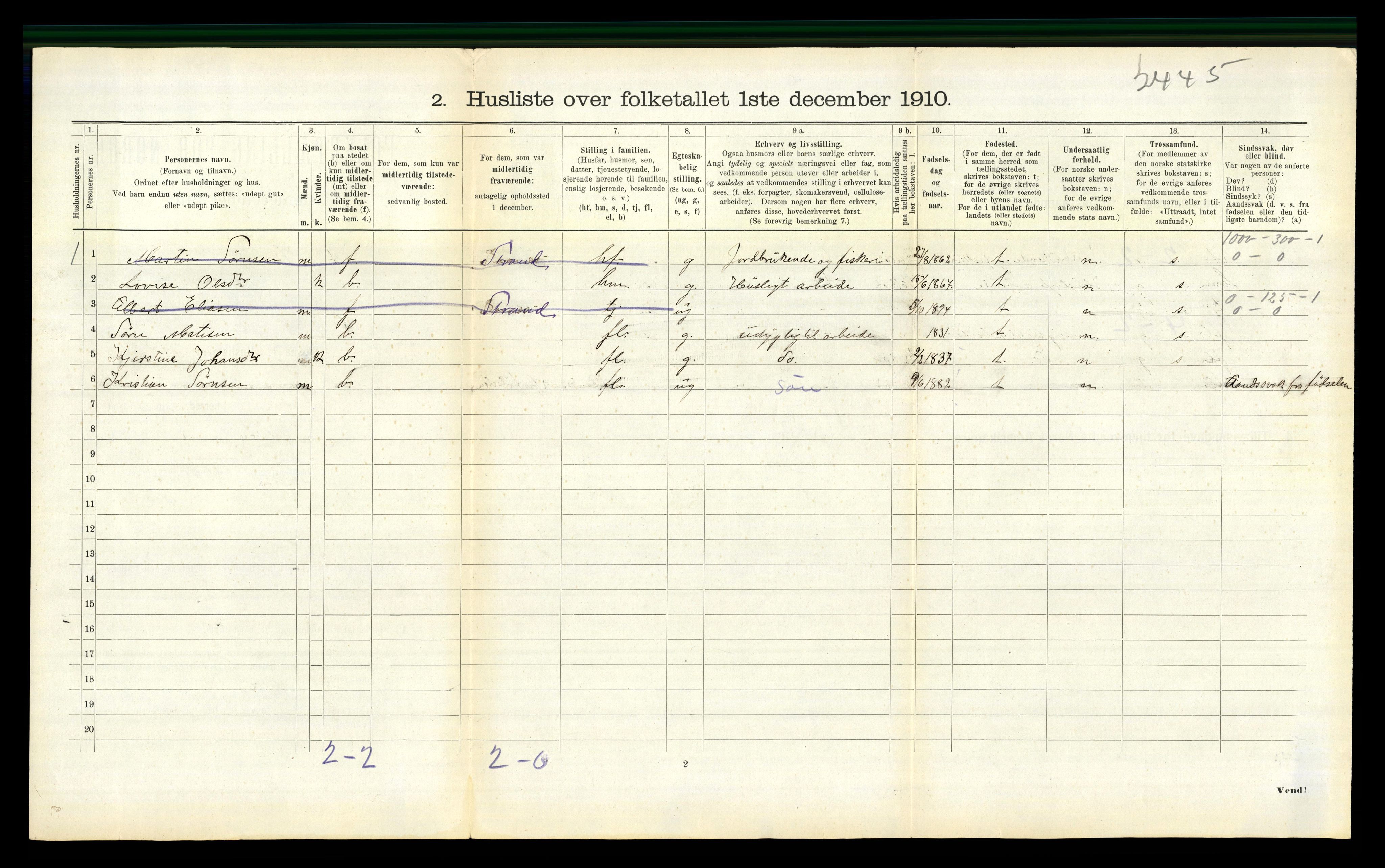 RA, 1910 census for Aa, 1910, p. 479