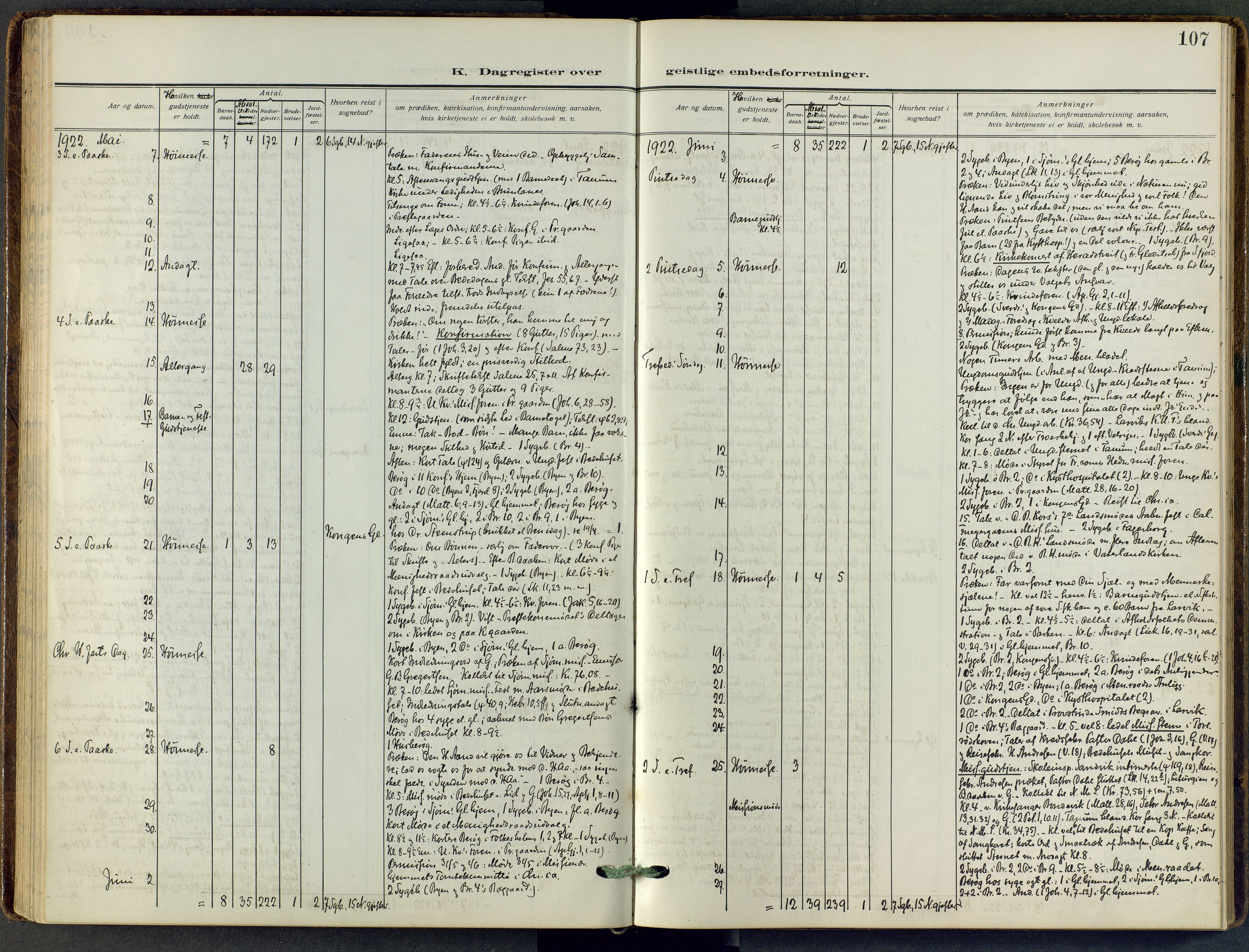 Stavern kirkebøker, AV/SAKO-A-318/F/Fa/L0010: Parish register (official) no. 10, 1916-1967, p. 107