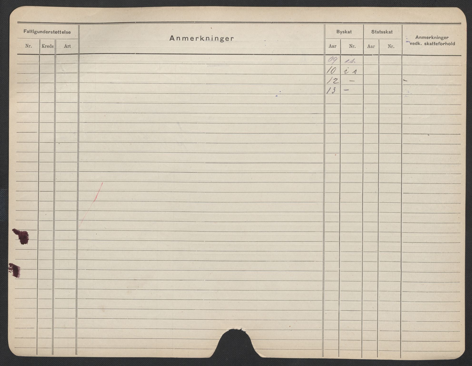 Oslo folkeregister, Registerkort, SAO/A-11715/F/Fa/Fac/L0012: Kvinner, 1906-1914, p. 501b