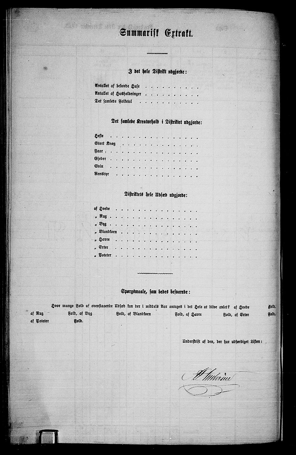 RA, 1865 census for Nes, 1865, p. 320