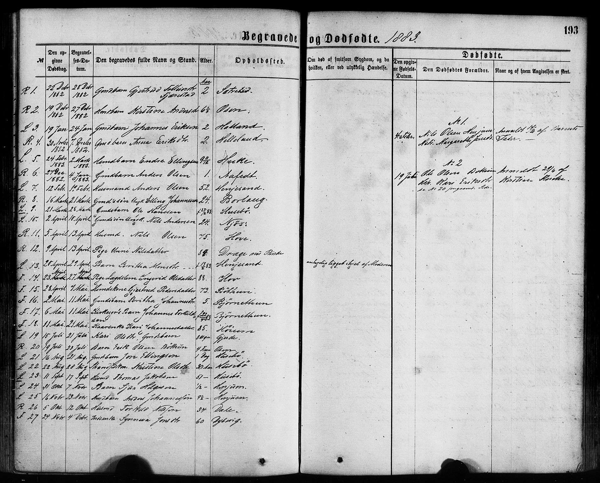 Leikanger sokneprestembete, SAB/A-81001: Parish register (official) no. A 9, 1869-1888, p. 193