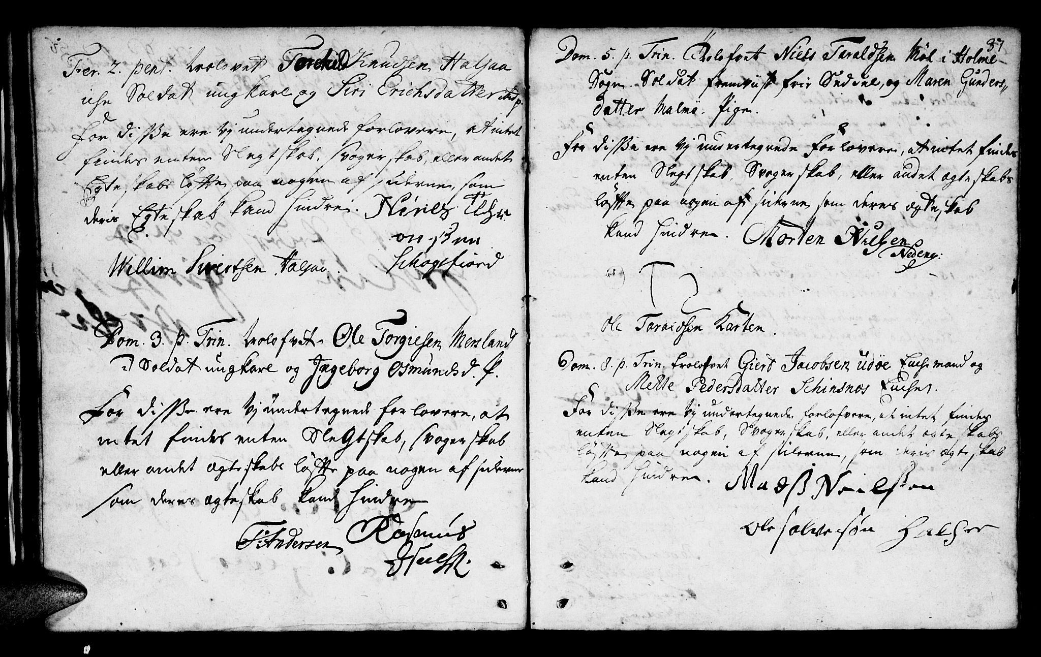 Mandal sokneprestkontor, AV/SAK-1111-0030/F/Fa/Faa/L0002: Parish register (official) no. A 2, 1720-1754, p. 37