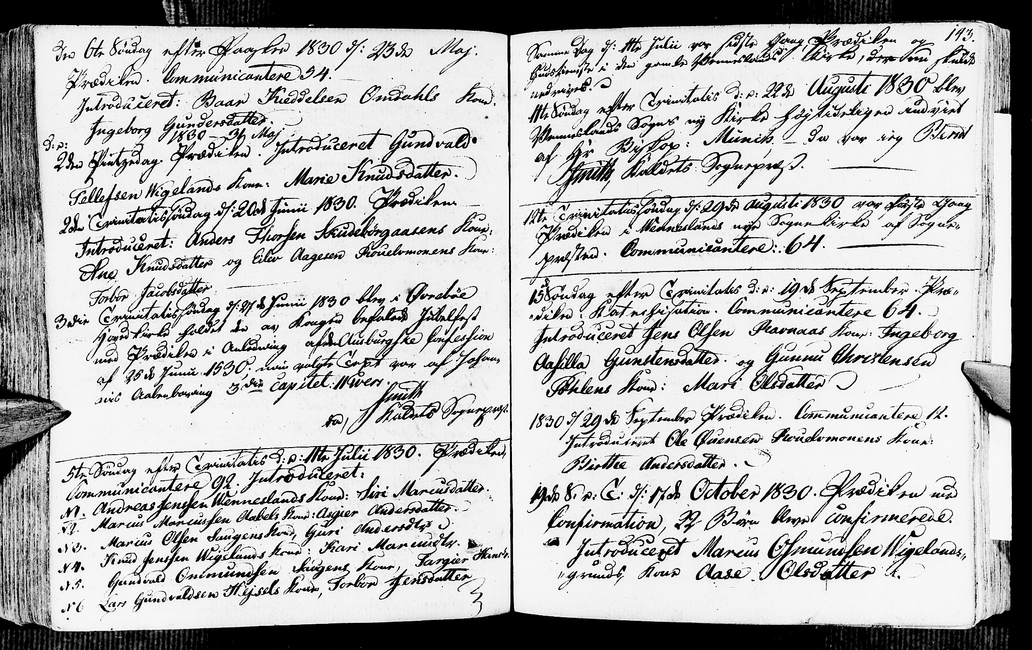 Vennesla sokneprestkontor, AV/SAK-1111-0045/Fa/Fab/L0002: Parish register (official) no. A 2, 1794-1834, p. 143