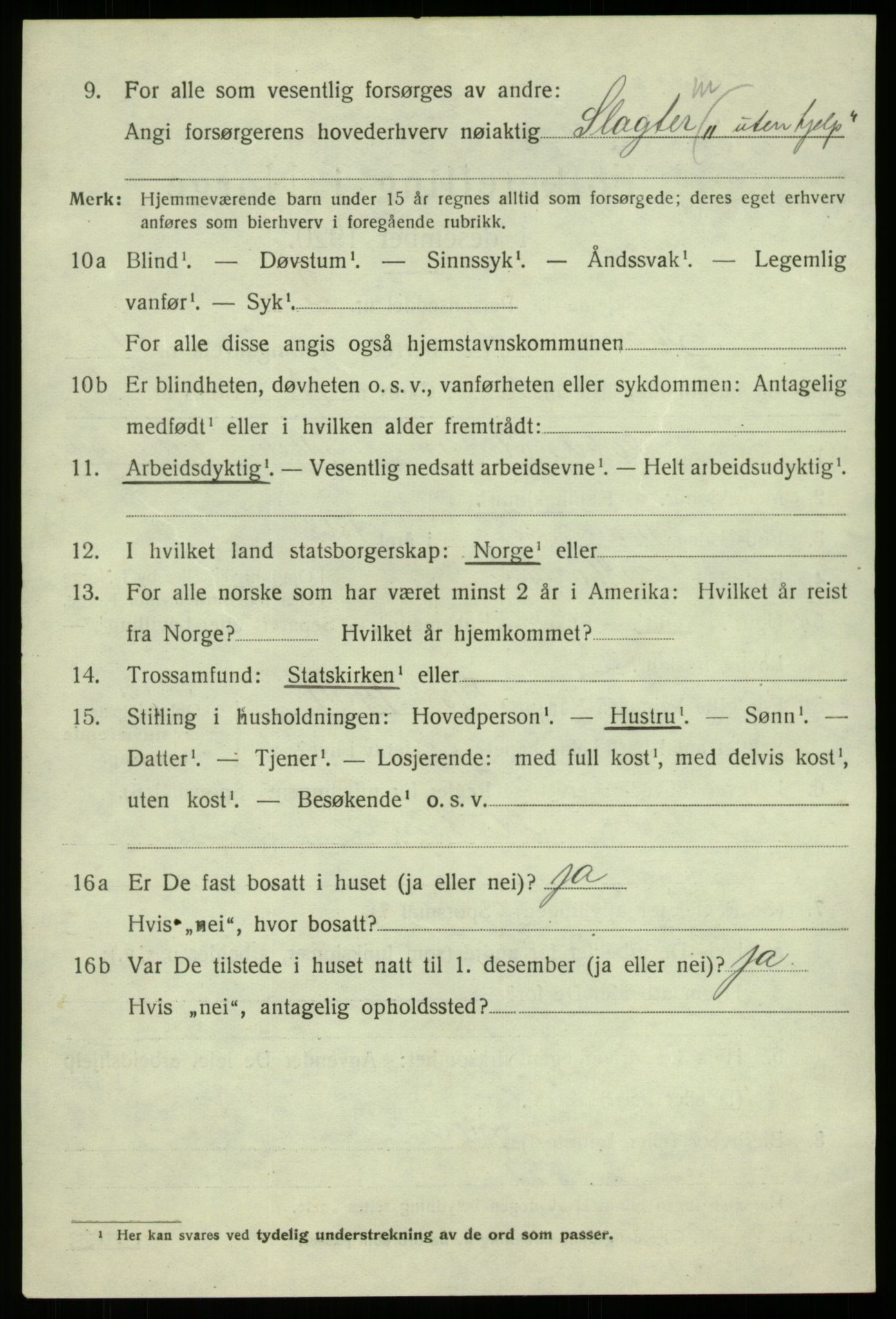 SAB, 1920 census for Alversund, 1920, p. 7145