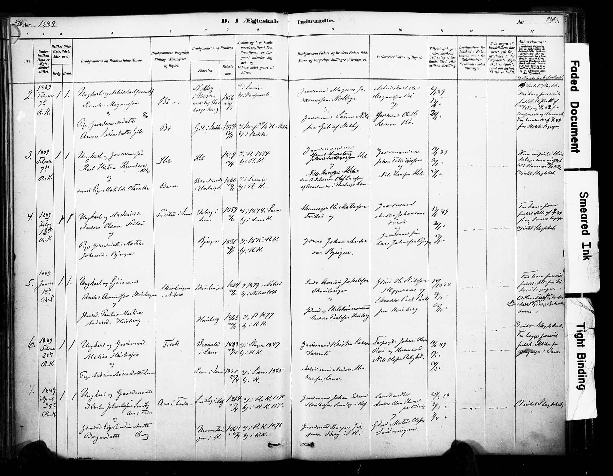 Ramnes kirkebøker, AV/SAKO-A-314/F/Fa/L0007: Parish register (official) no. I 7, 1878-1895, p. 428-429