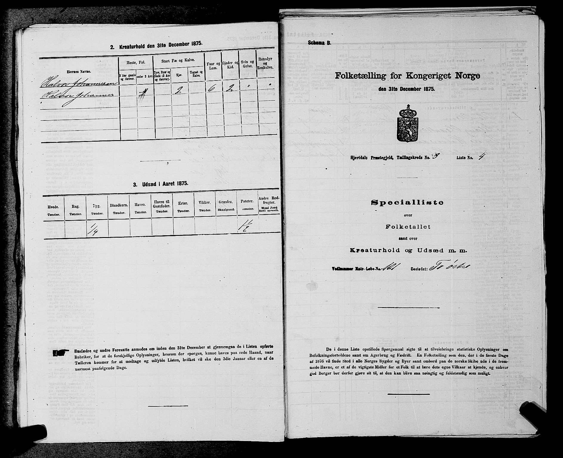 SAKO, 1875 census for 0827P Hjartdal, 1875, p. 343