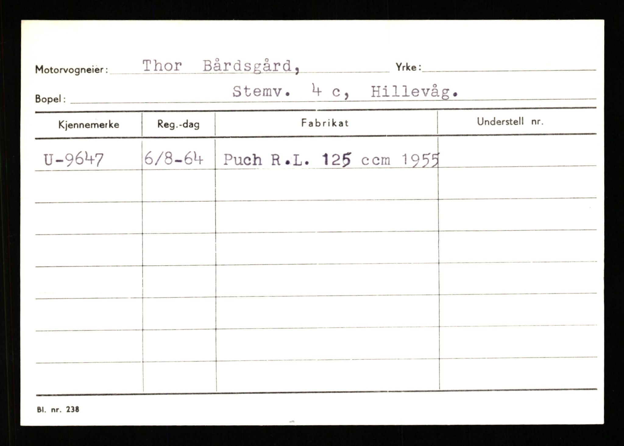 Stavanger trafikkstasjon, SAST/A-101942/0/G/L0002: Registreringsnummer: 5791 - 10405, 1930-1971, p. 2561