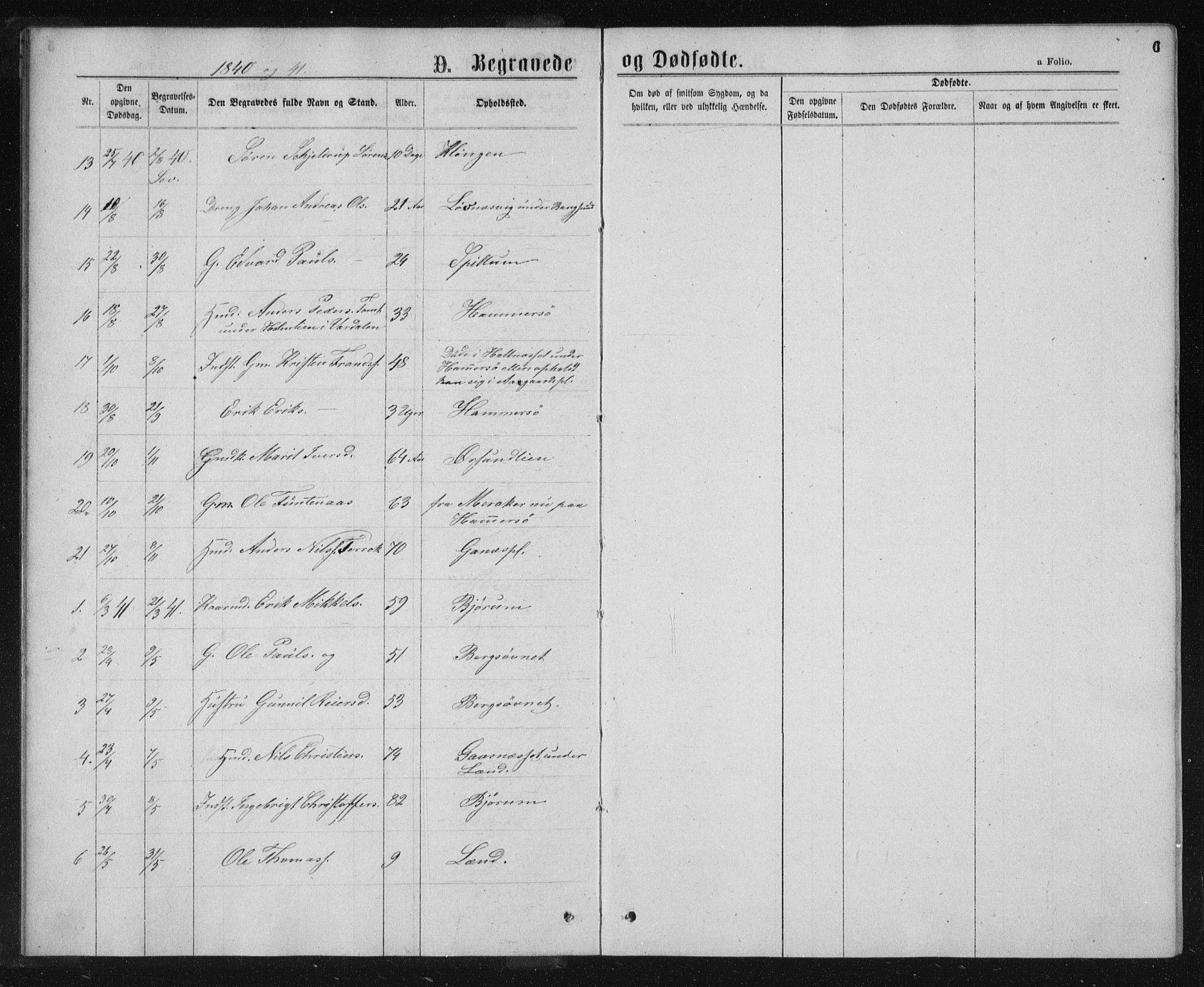 Ministerialprotokoller, klokkerbøker og fødselsregistre - Nord-Trøndelag, SAT/A-1458/768/L0569: Parish register (official) no. 768A04, 1836-1865, p. 6