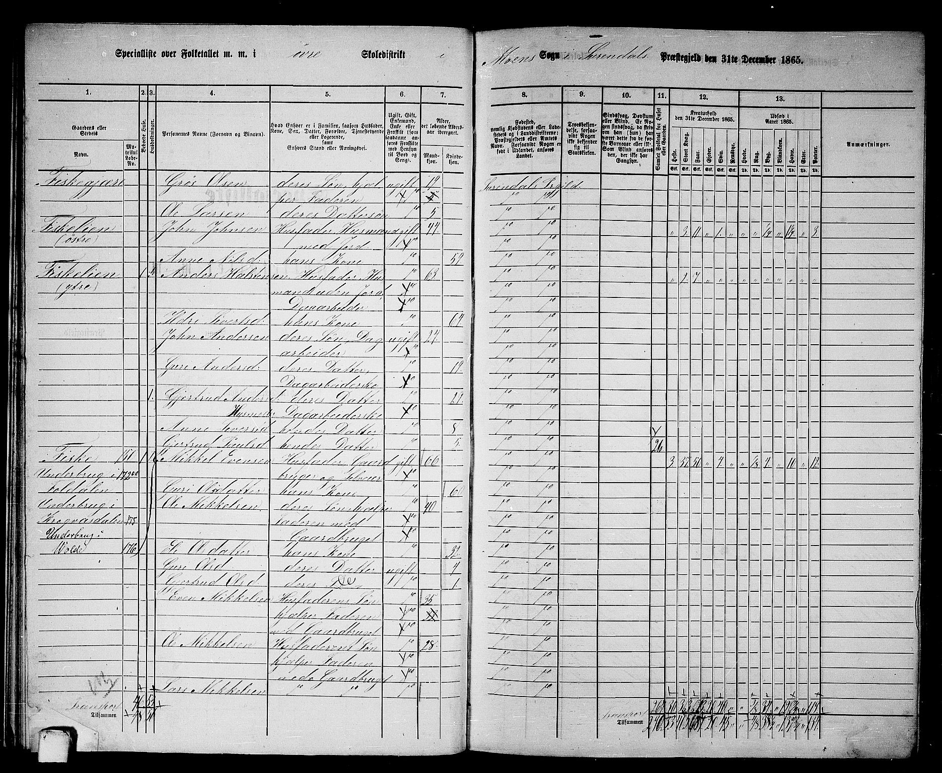 RA, 1865 census for Surnadal, 1865, p. 24