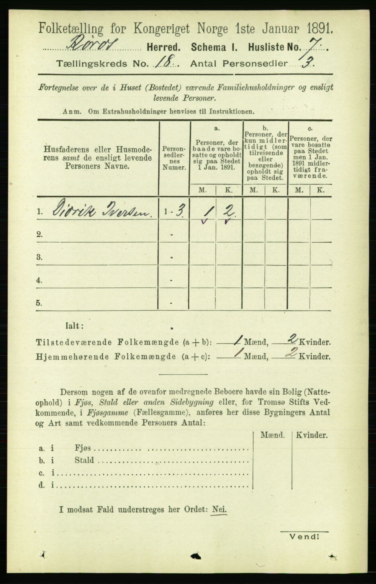 RA, 1891 census for 1640 Røros, 1891, p. 4807