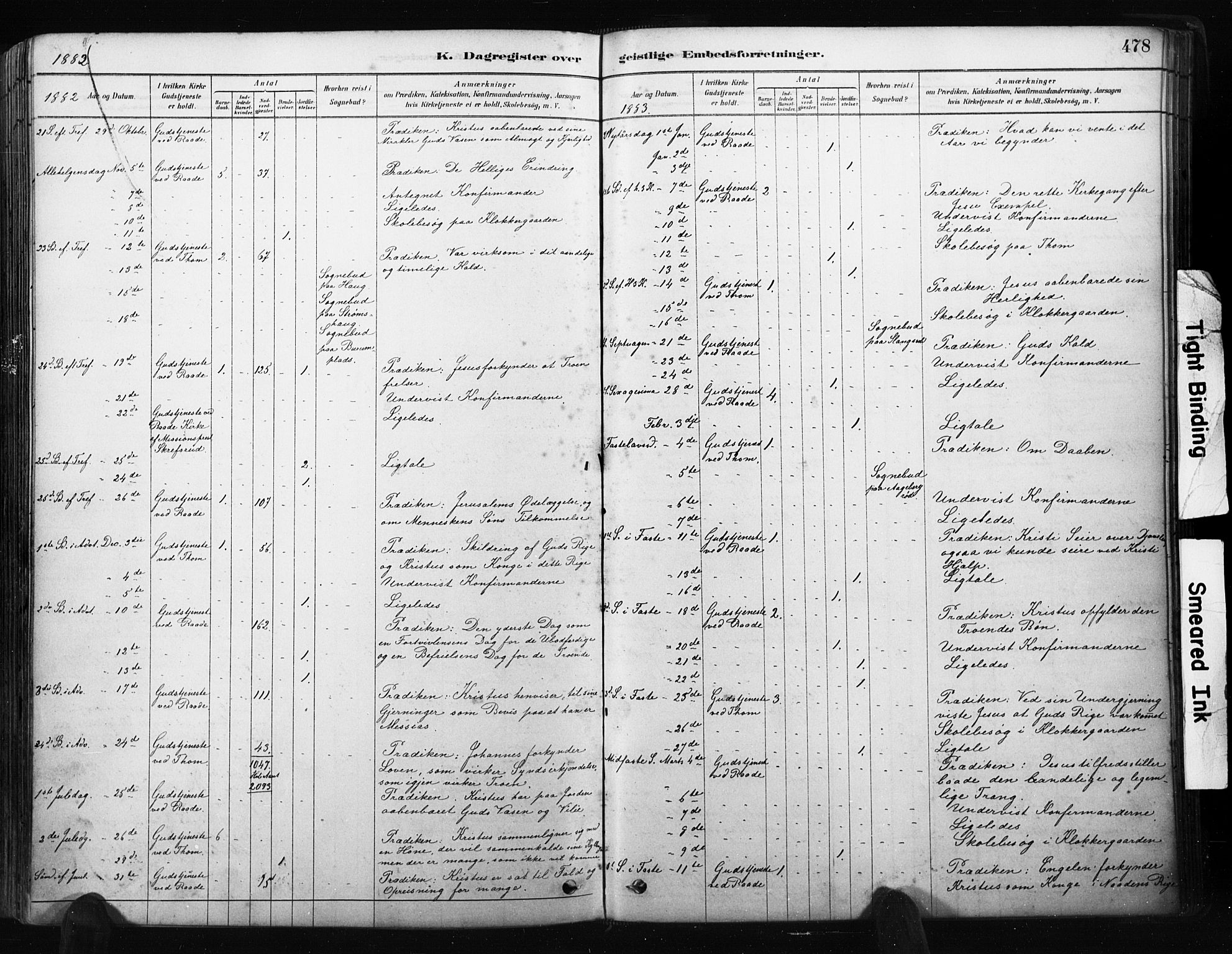 Råde prestekontor kirkebøker, AV/SAO-A-2009/F/Fa/L0007: Parish register (official) no. 7, 1878-1902, p. 478