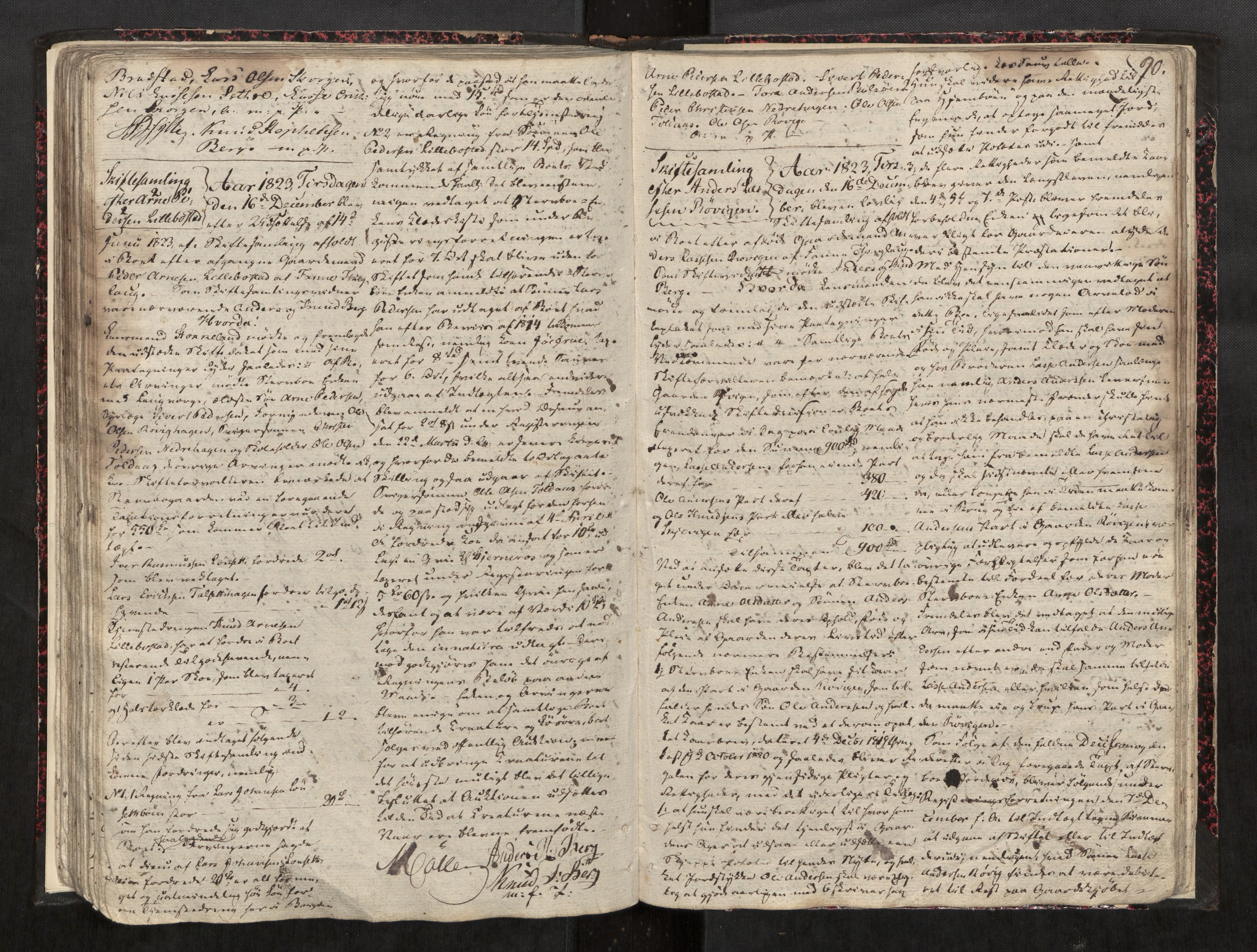 Romsdal sorenskriveri, AV/SAT-A-4149/1/3/3B/L0001: Skiftebehandlingsprotokoll, 1822-1825, p. 90