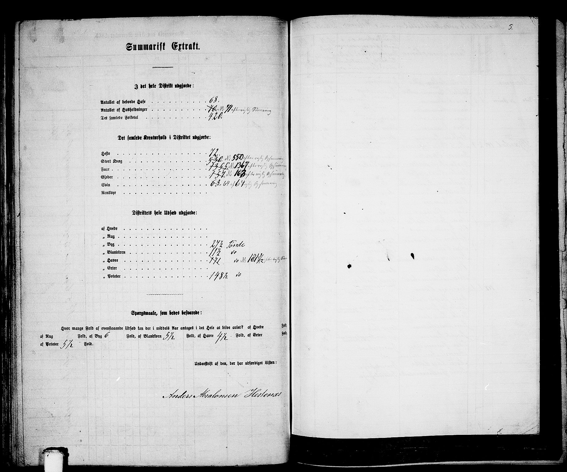 RA, 1865 census for Gloppen, 1865, p. 97