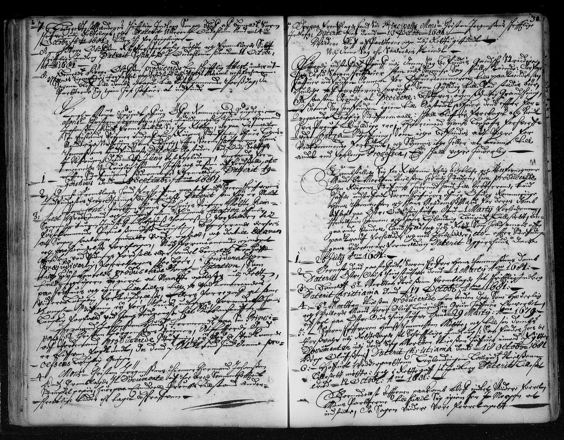 Christiania lagting, AV/SAO-A-11131/F/Fa/L0008: Tingbok, 1680-1689, p. 29b-30a