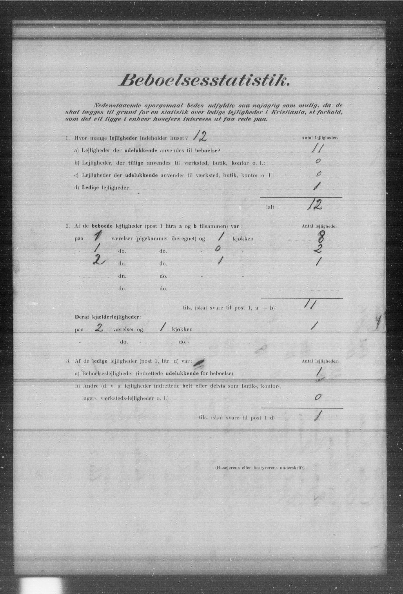 OBA, Municipal Census 1902 for Kristiania, 1902, p. 13493