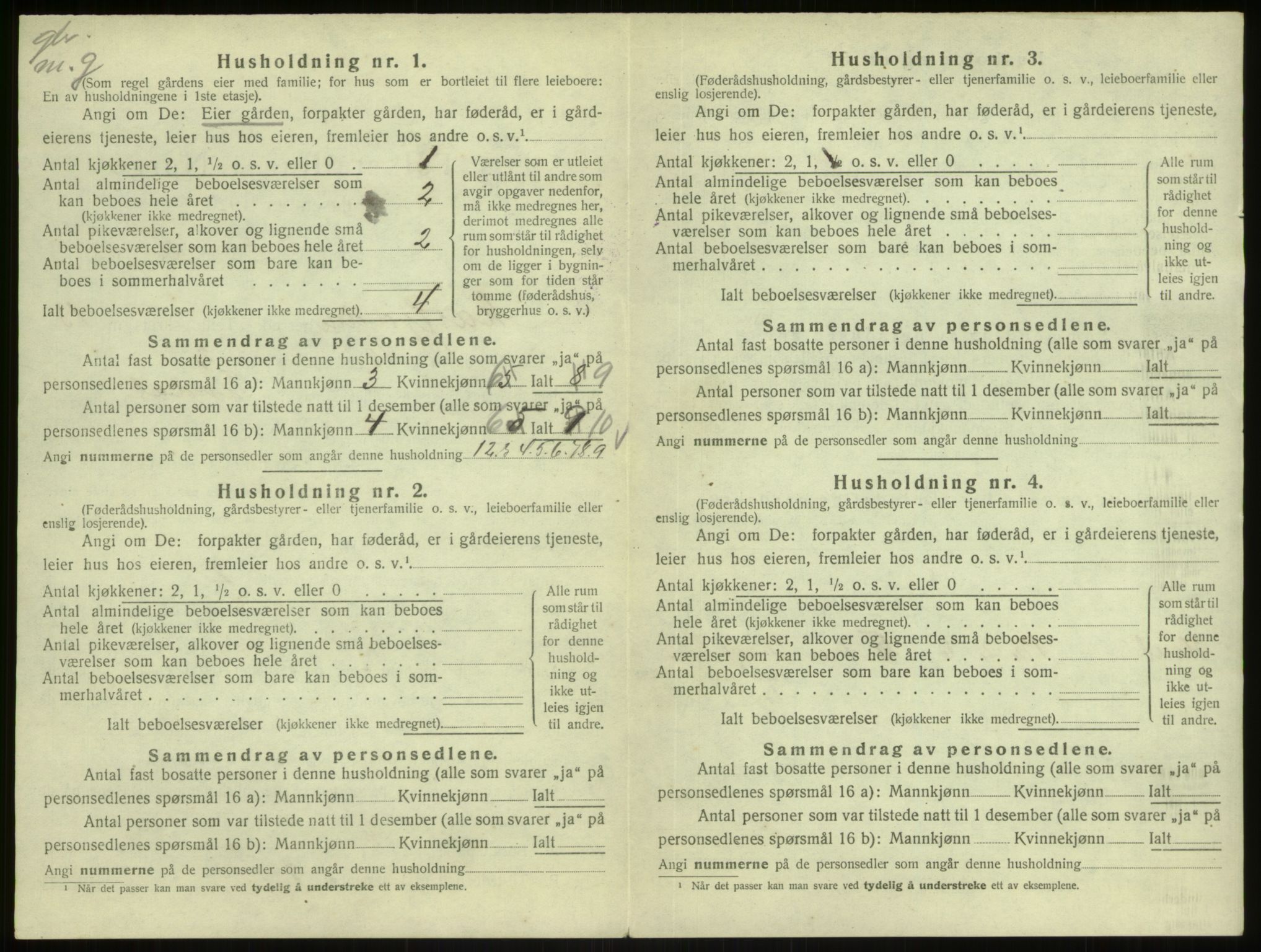 SAB, 1920 census for Masfjorden, 1920, p. 641