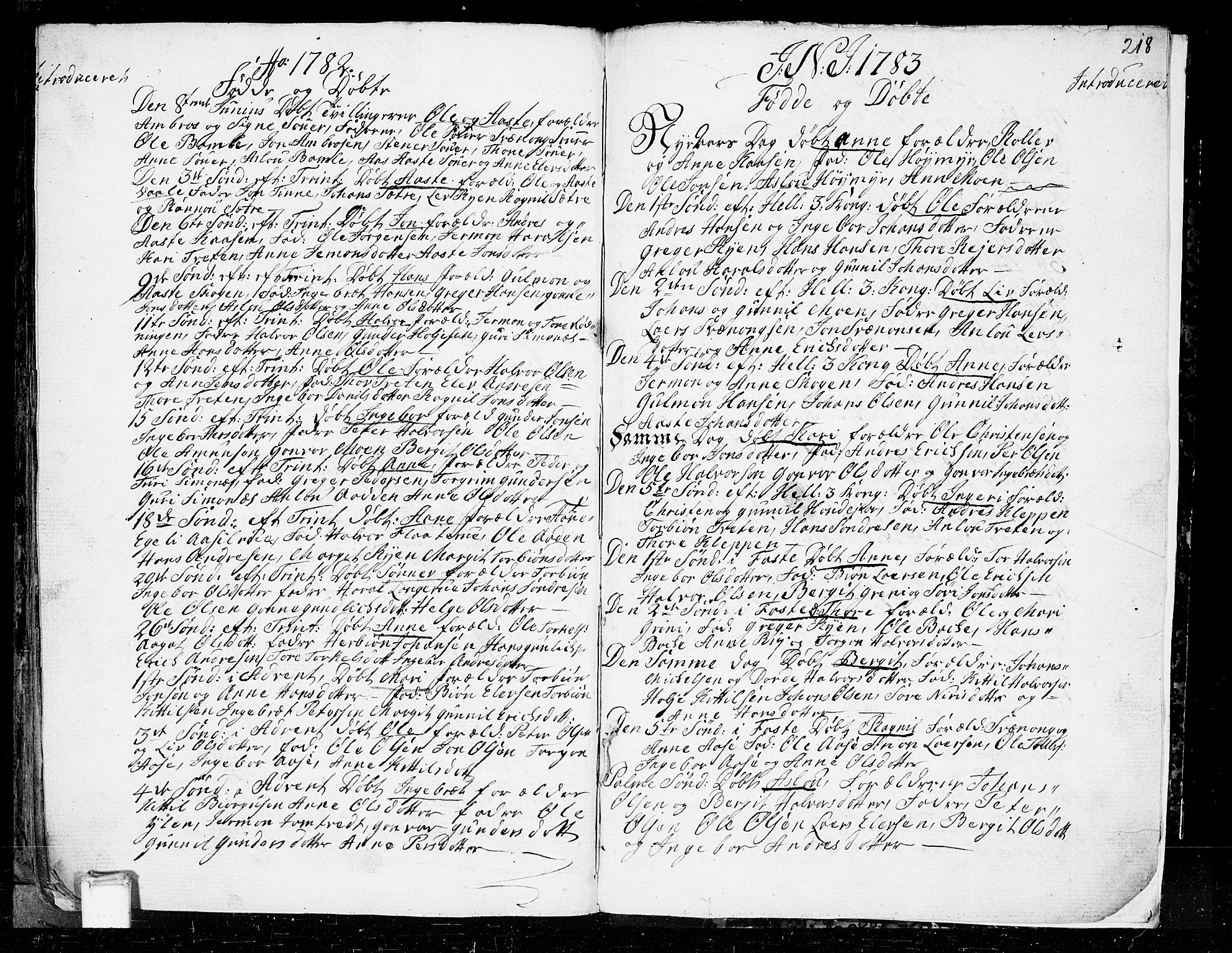 Heddal kirkebøker, SAKO/A-268/F/Fa/L0003: Parish register (official) no. I 3, 1723-1783, p. 218