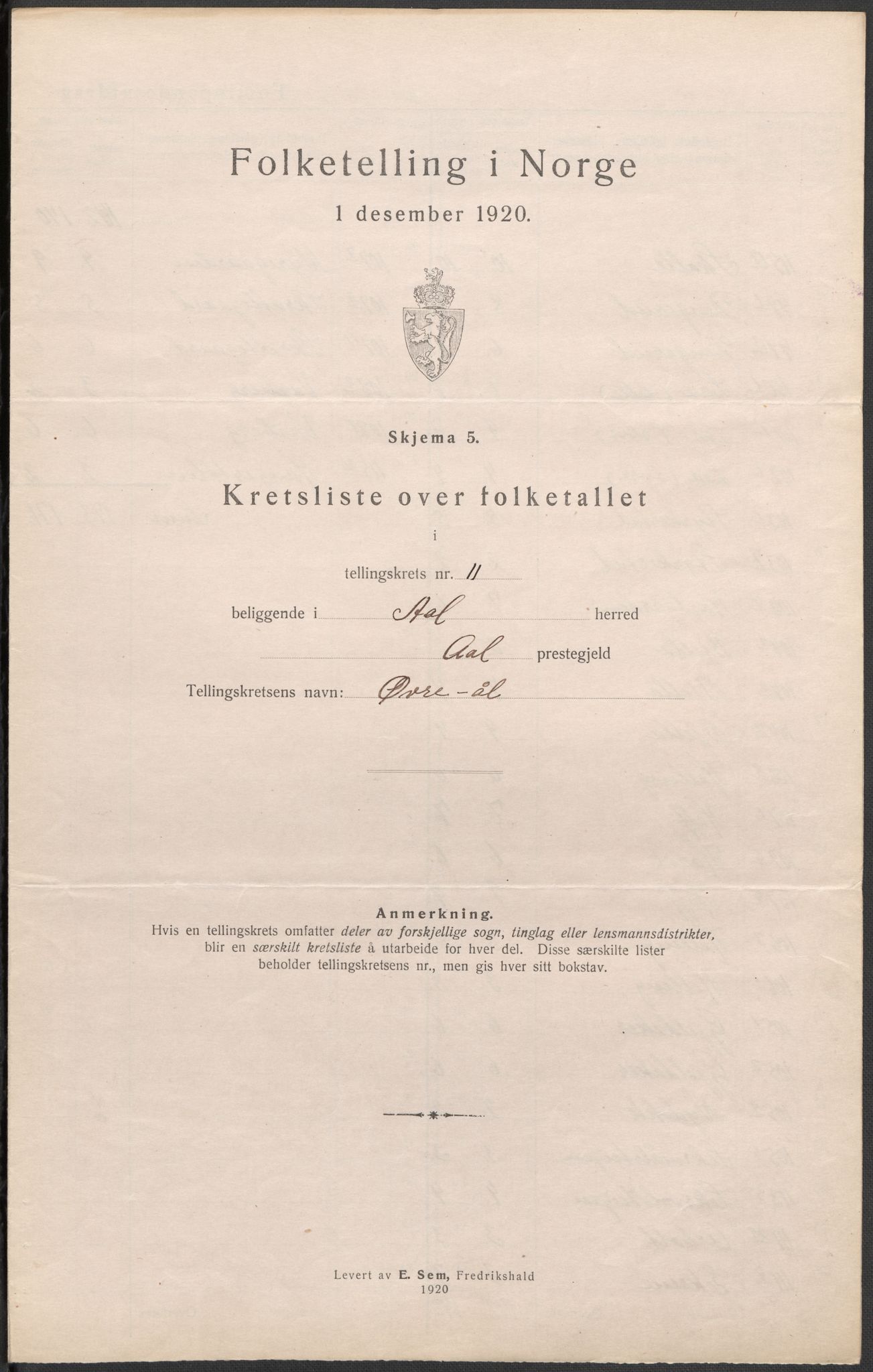 SAKO, 1920 census for Ål, 1920, p. 35