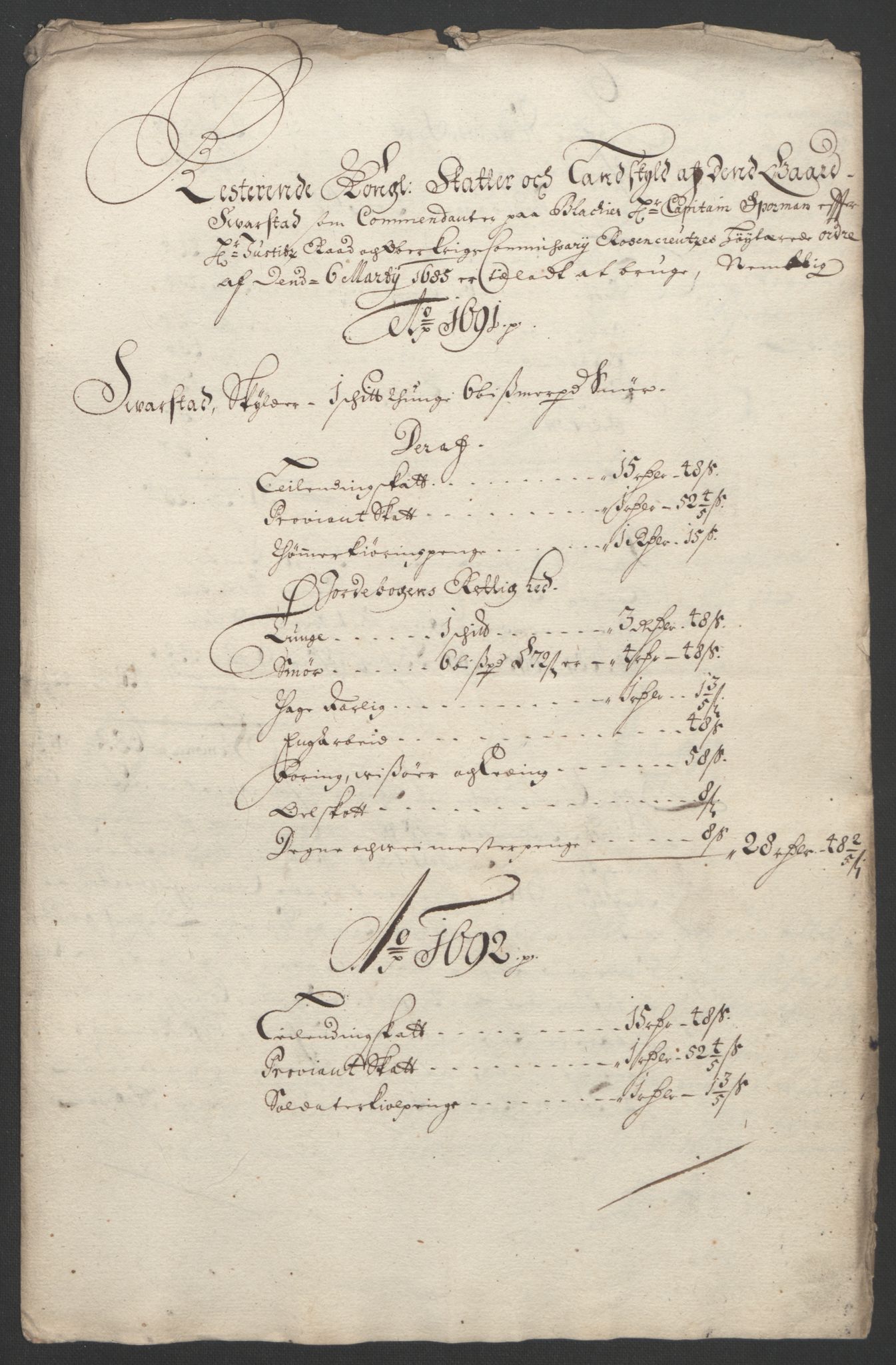 Rentekammeret inntil 1814, Reviderte regnskaper, Fogderegnskap, AV/RA-EA-4092/R11/L0577: Fogderegnskap Nedre Romerike, 1692, p. 273