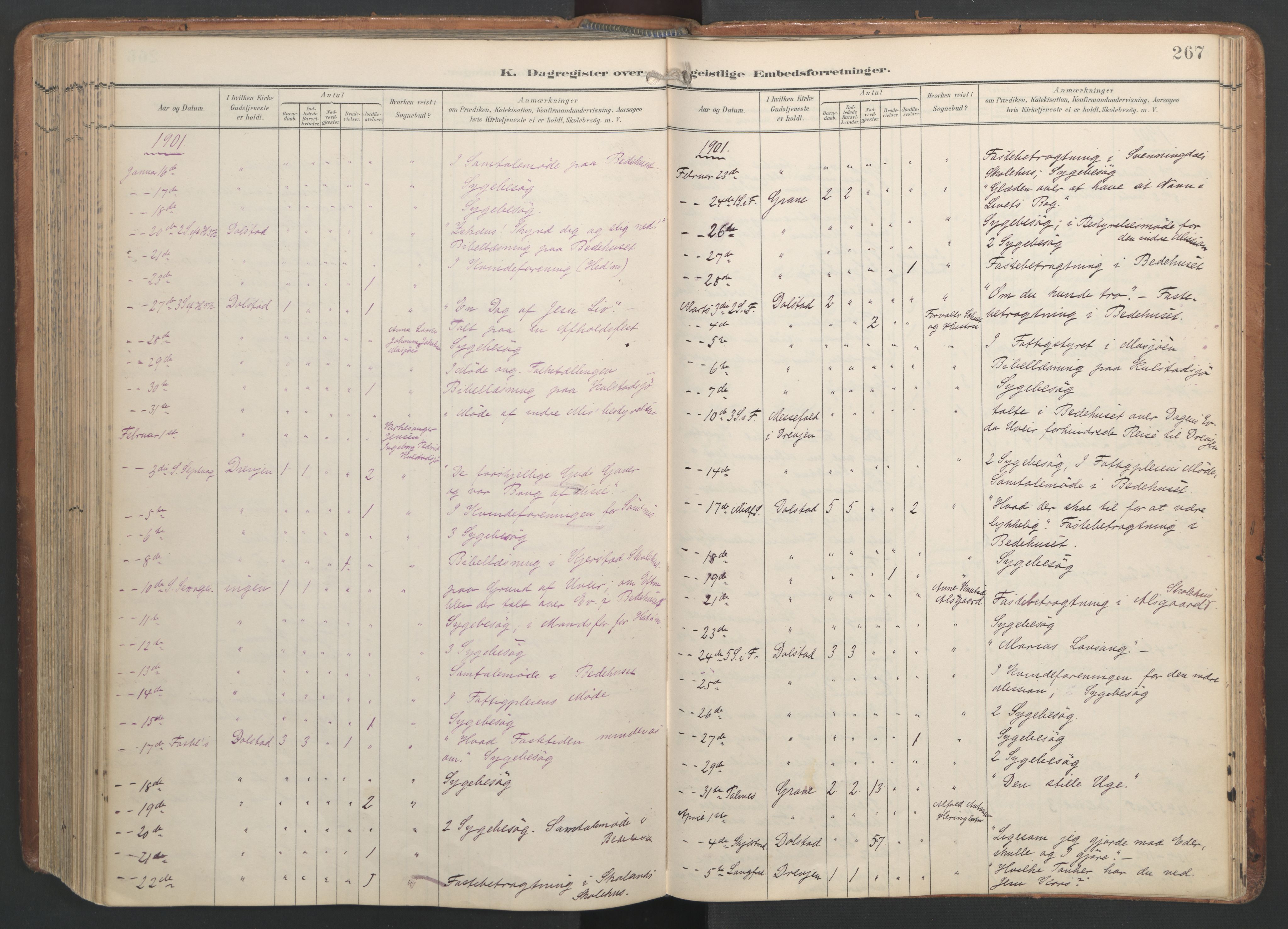 Ministerialprotokoller, klokkerbøker og fødselsregistre - Nordland, AV/SAT-A-1459/820/L0298: Parish register (official) no. 820A19, 1897-1915, p. 267