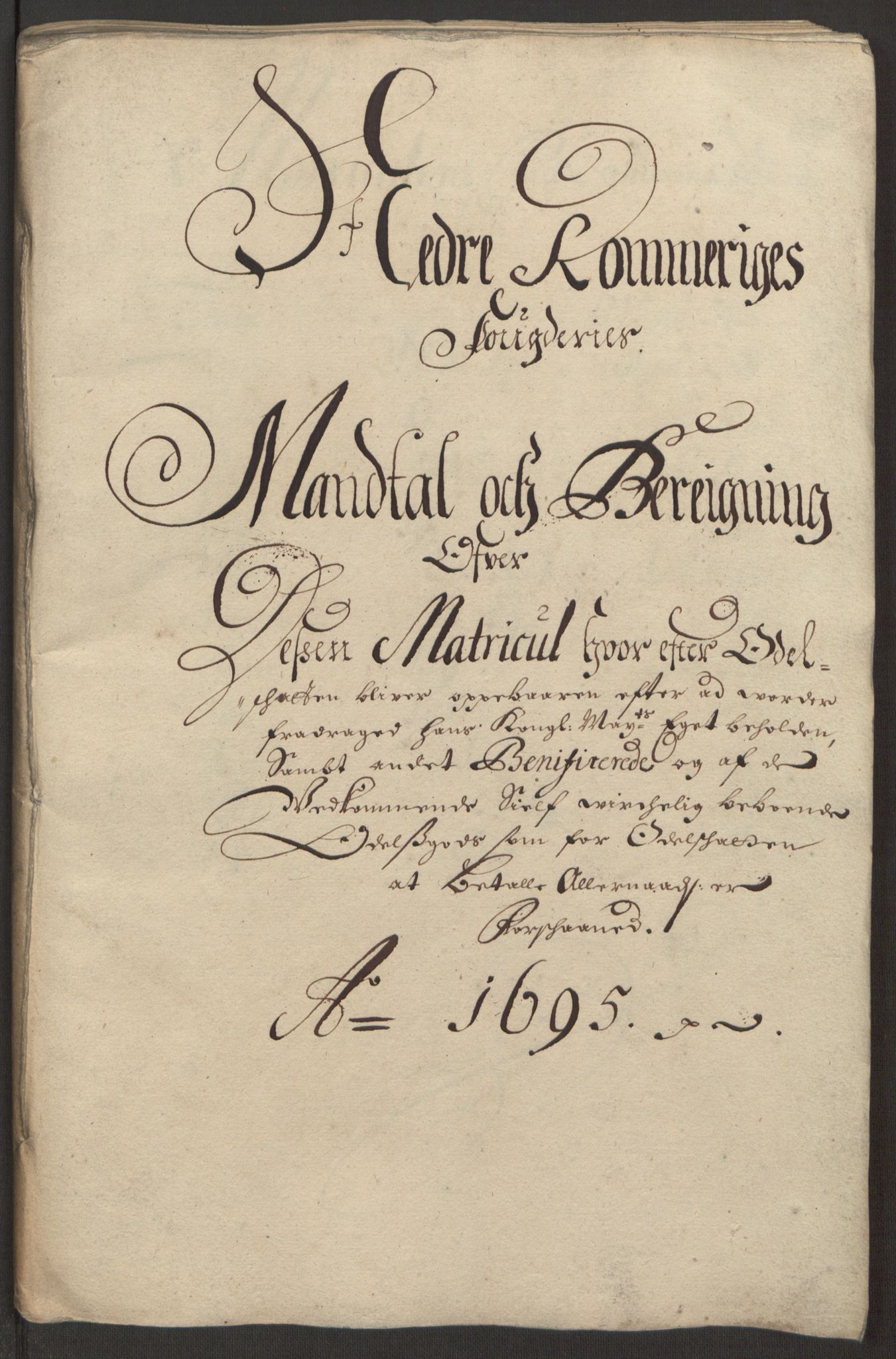 Rentekammeret inntil 1814, Reviderte regnskaper, Fogderegnskap, RA/EA-4092/R11/L0579: Fogderegnskap Nedre Romerike, 1694-1695, p. 342